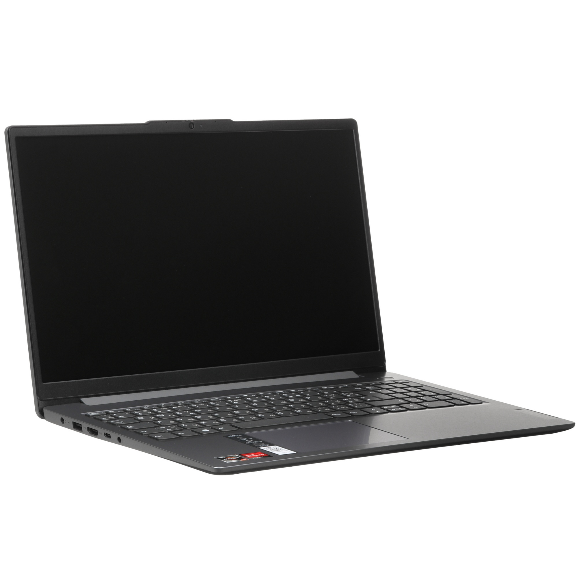 Ноутбук Lenovo IP3 Slim 15AMN8 15.6" FHD IPS, AMD R5-7520U, 16Gb, 512Gb SSD, no OS, серый (82XQ00XBS