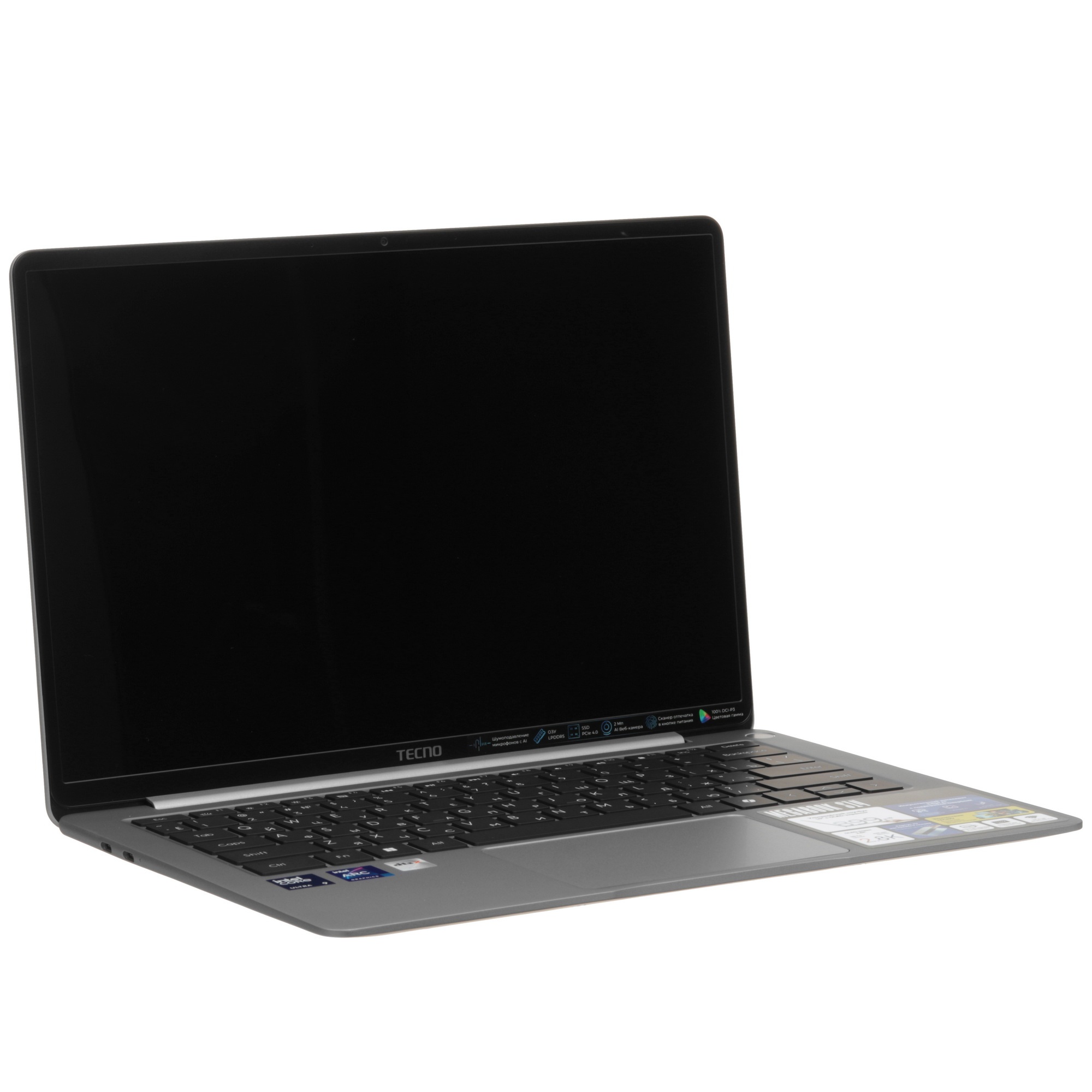 Ноутбук 14" TECNO Megabook S14 S14MM Core Ultra 9 185H/32Gb/SSD2Tb/IntelArc/2.8K/OLED/Win11/grey 489