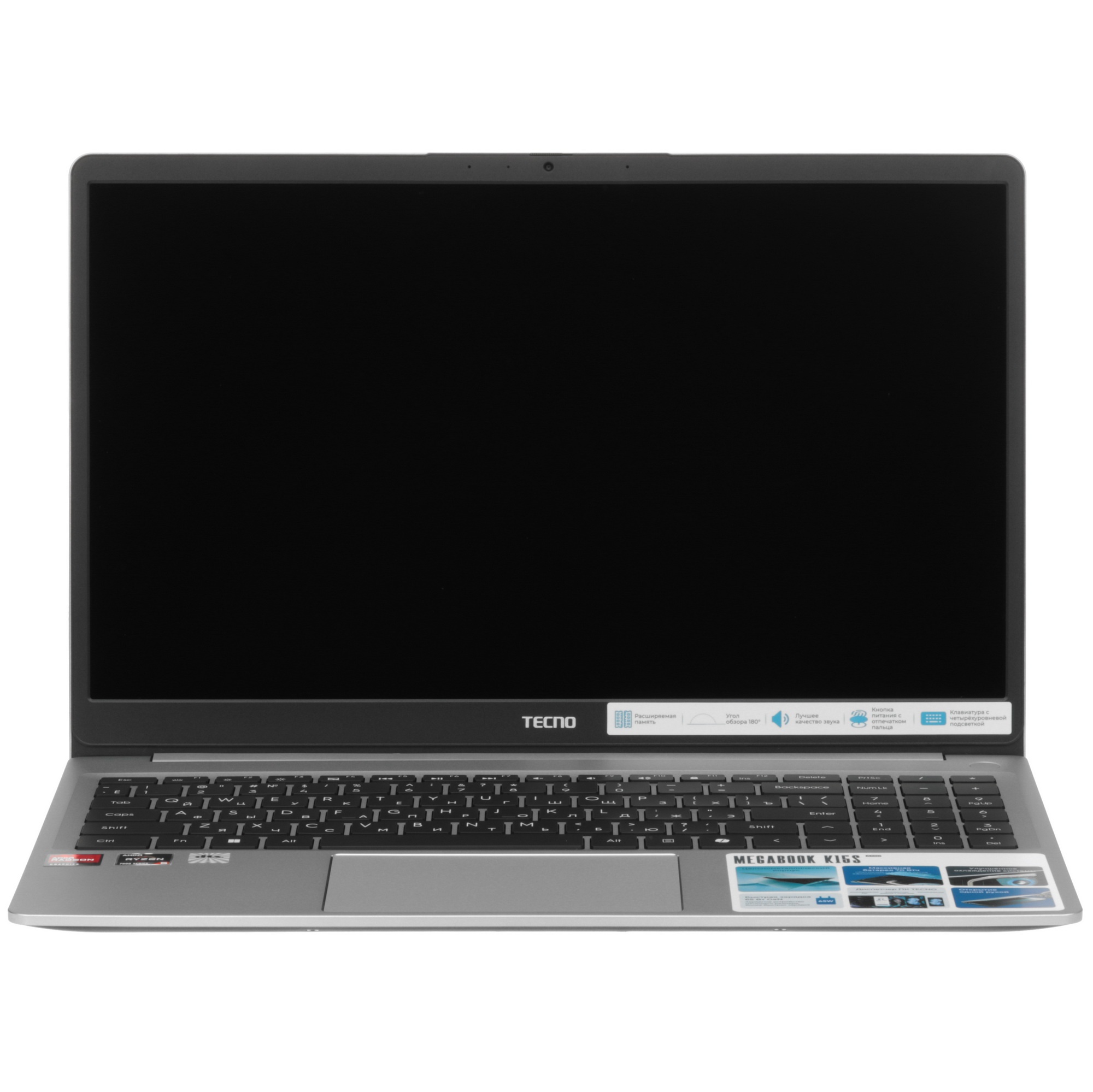 Ноутбук Tecno MegaBook K15SDA Ryzen 5 7430U 16Gb SSD512Gb AMD Radeon Graphics 15.6" IPS FHD (1920x10
