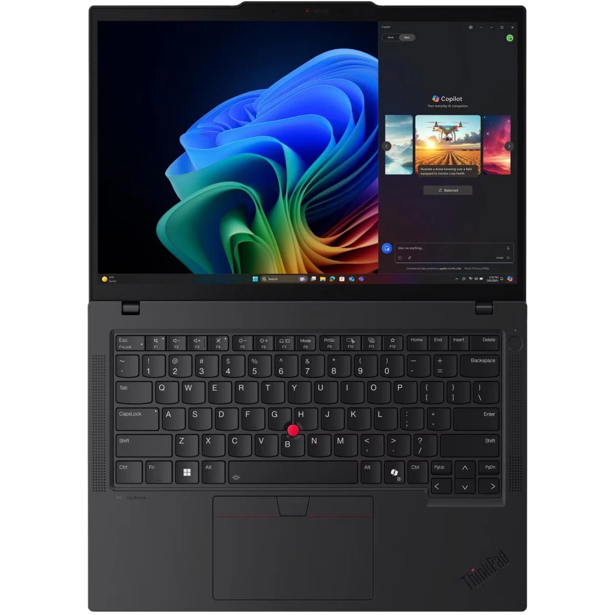 Ноутбук Lenovo ThinkPad T14 Gen6 14" WUXGA(1920x1200)IPS 400N, Ultra7 255H, 16+16Gb DDR5-5600, 1Tb S