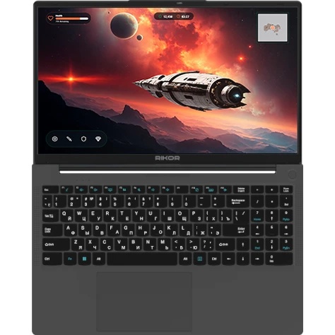 Ноутбук 15.6" IPS FHD RIKOR PRO 5 15’’ M-01 R-N NINO 200/AMD-029(КДБА.466259.014-04) black (AMD Ryze