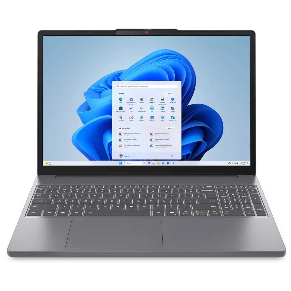 Ноутбук Lenovo IP3 Slim 15IRH10 15.3" WUXGA IPS, Intel Core i5-13420H, 16Gb, 512Gb SSD, no OS, серый