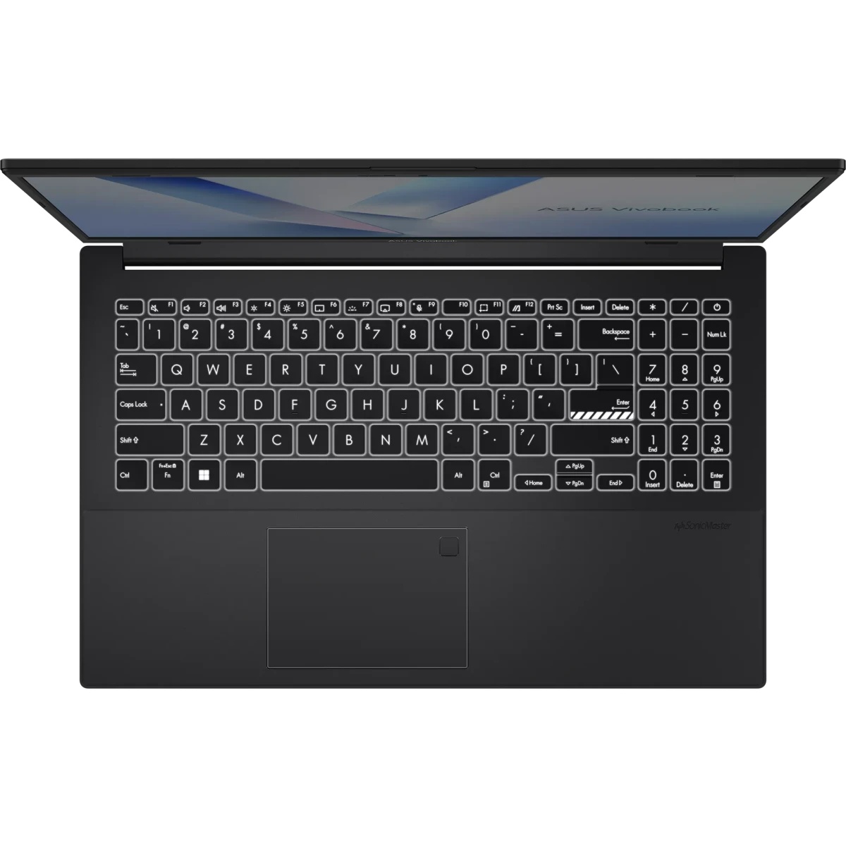 Ноутбук 15.6" IPS FHD ASUS E1504TA-BQ082 black (Intel N150/8Gb/256Gb UFS/VGA int/noOS) (90NB1542-M00