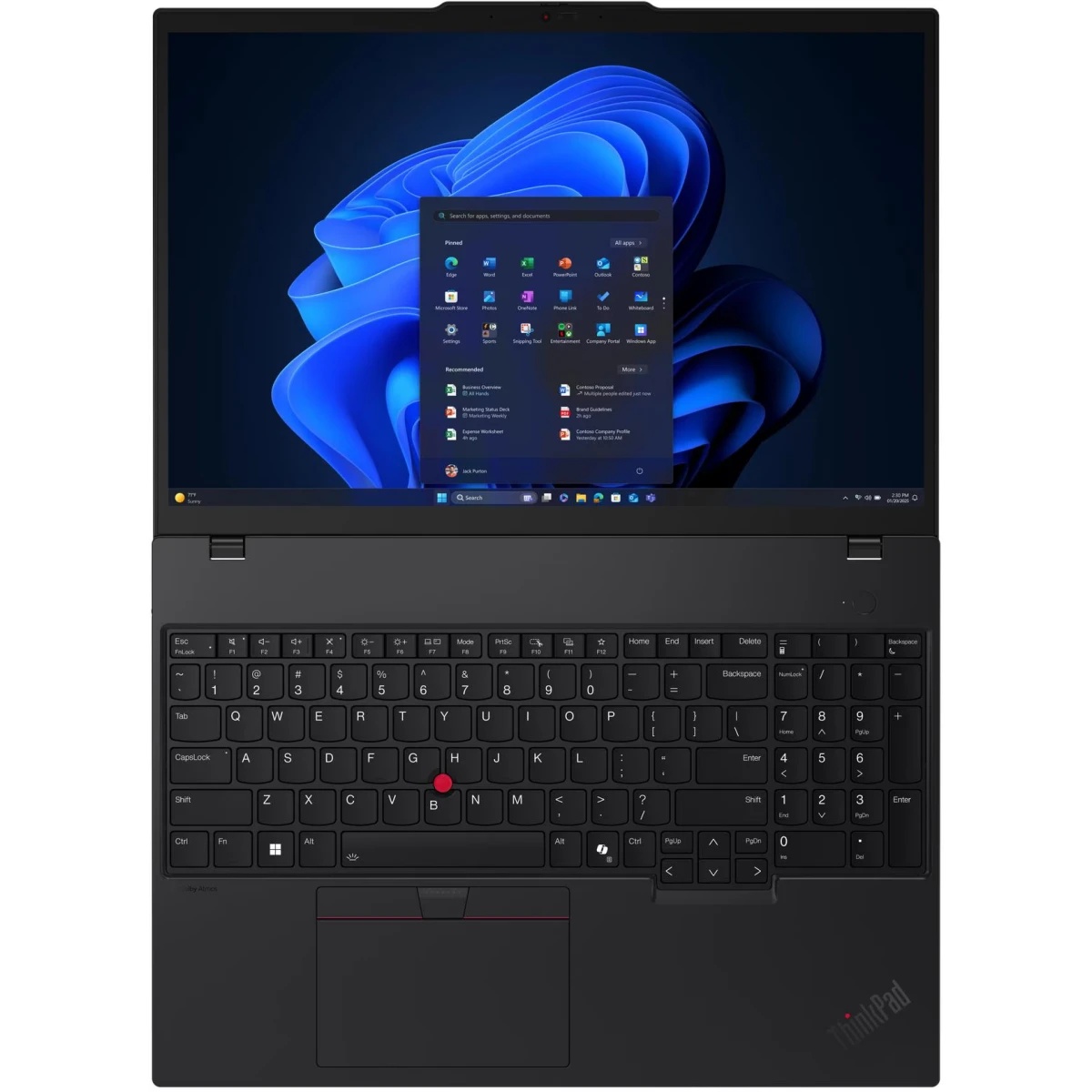 Ноутбук Lenovo ThinkPad T16 G4 Core Ultra 5 225U 32Gb SSD1Tb Intel Graphics 16" IPS WUXGA (1920x1200