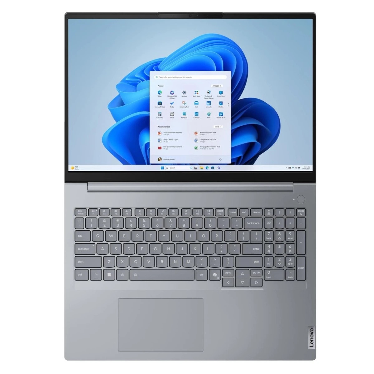 Ноутбук Lenovo ThinkBook 16 G8 IAL 16" WUXGA IPS, Intel Core Ultra 7 255H, 16Gb, 512Gb SSD,  FHD Cam
