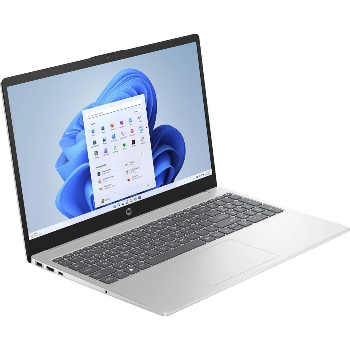 Ноутбук HP15 15-fc0196nia 15.6" FHD, AMD R5-7520U, 8Gb, 512Gb SSD, no OS, BL, серебристый* (D01R2EA)