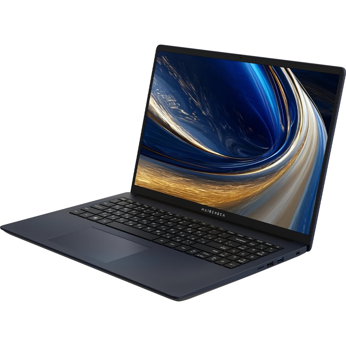 Ноутбук Maibenben M675/16"/IPS/AMD R5-7430U/16Gb/512Gb SSD/AMD Radeon Graphics/Linux/синий/1.79kg