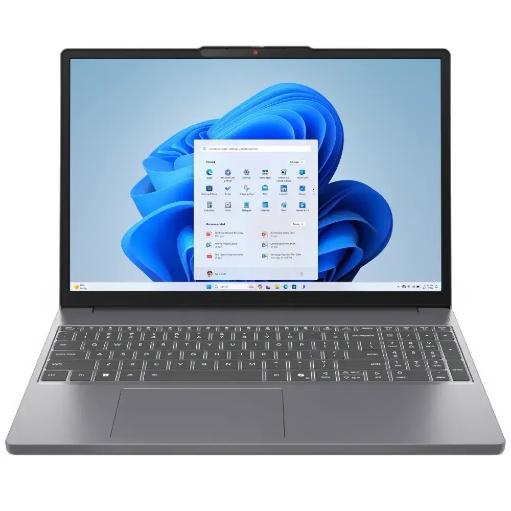 Ноутбук Lenovo IdeaPad Slim 3 16IRH10R/Intel Core 7 240H/16"/16GB/1024GB SSD/Intel Graphics/Без ОС/с
