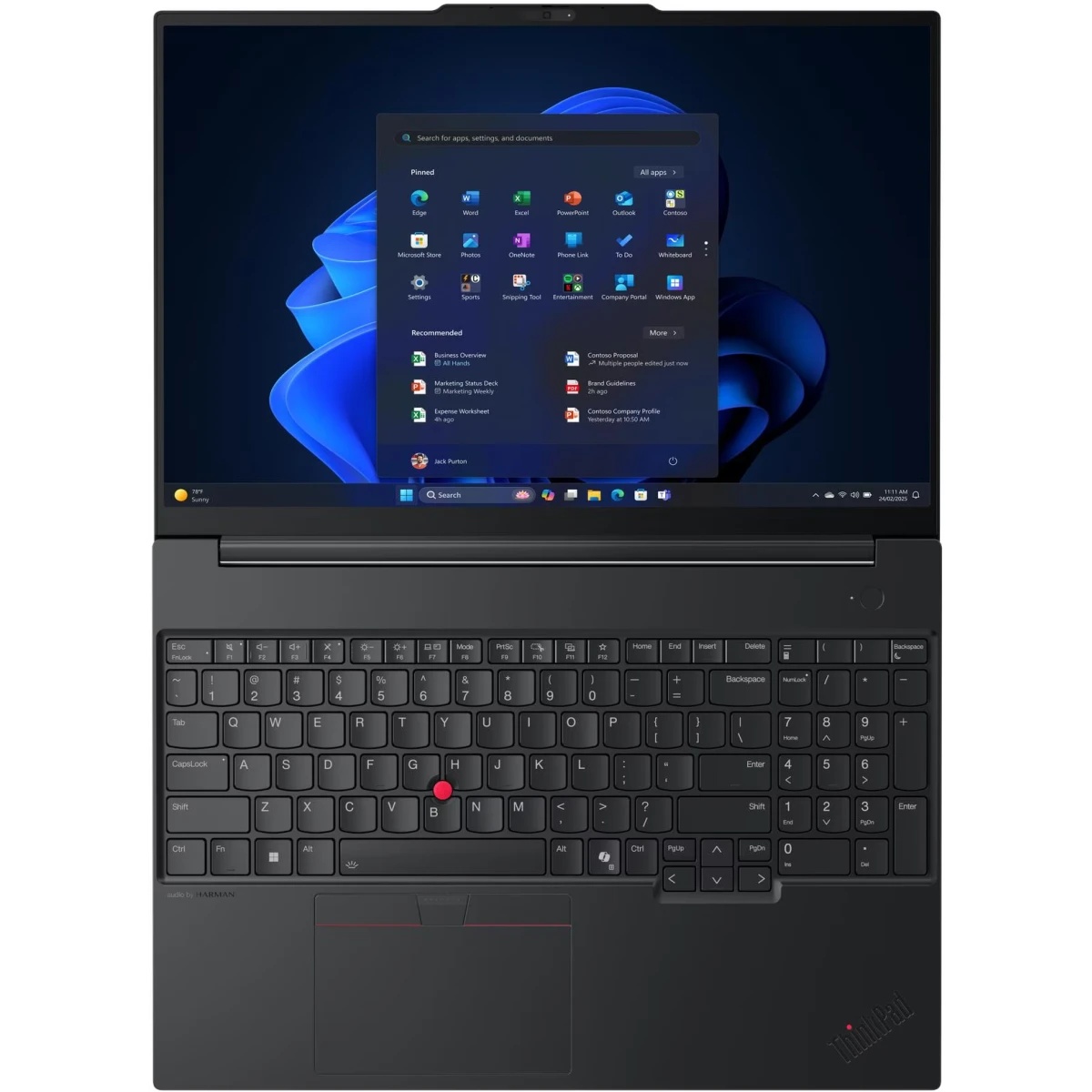 Ноутбук WUXGA LENOVO ThinkPad E16 G3/16" IPS/Intel Core 5 210H/16Gb/512Gb SSD/Intel Graphics/noOS/че