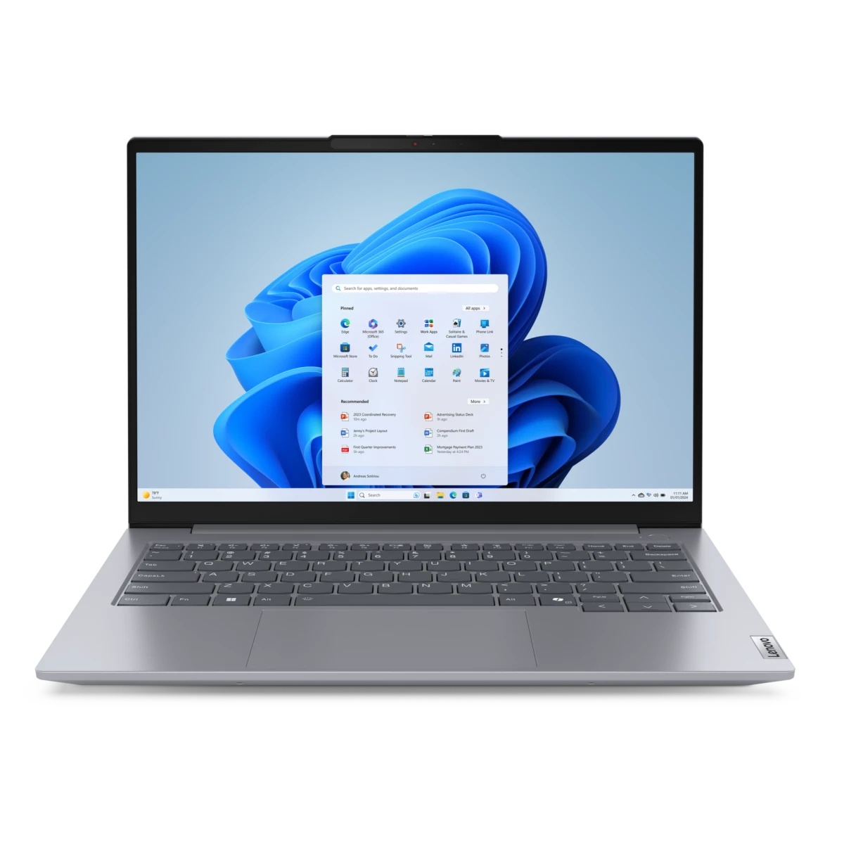 Ноутбук Lenovo ThinkBook 14 G7 ARP 14" WUXGA (1920x1200) IPS 300N, Ryzen 5 7535HS, 1x16GB DDR5-4800,