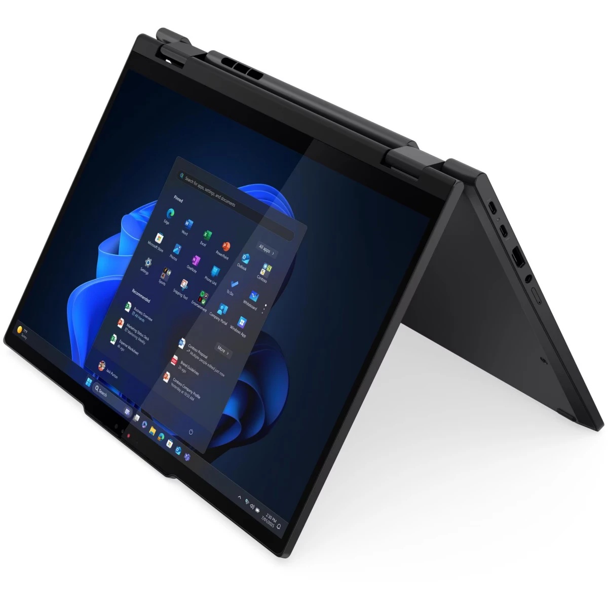 Ноутбук ThinkPad T14s 2-in-1, 14"(1920x1200)Touch, Ultra 7 255U, 16GB, 1TB SSD, Intel Graphics, Cam,