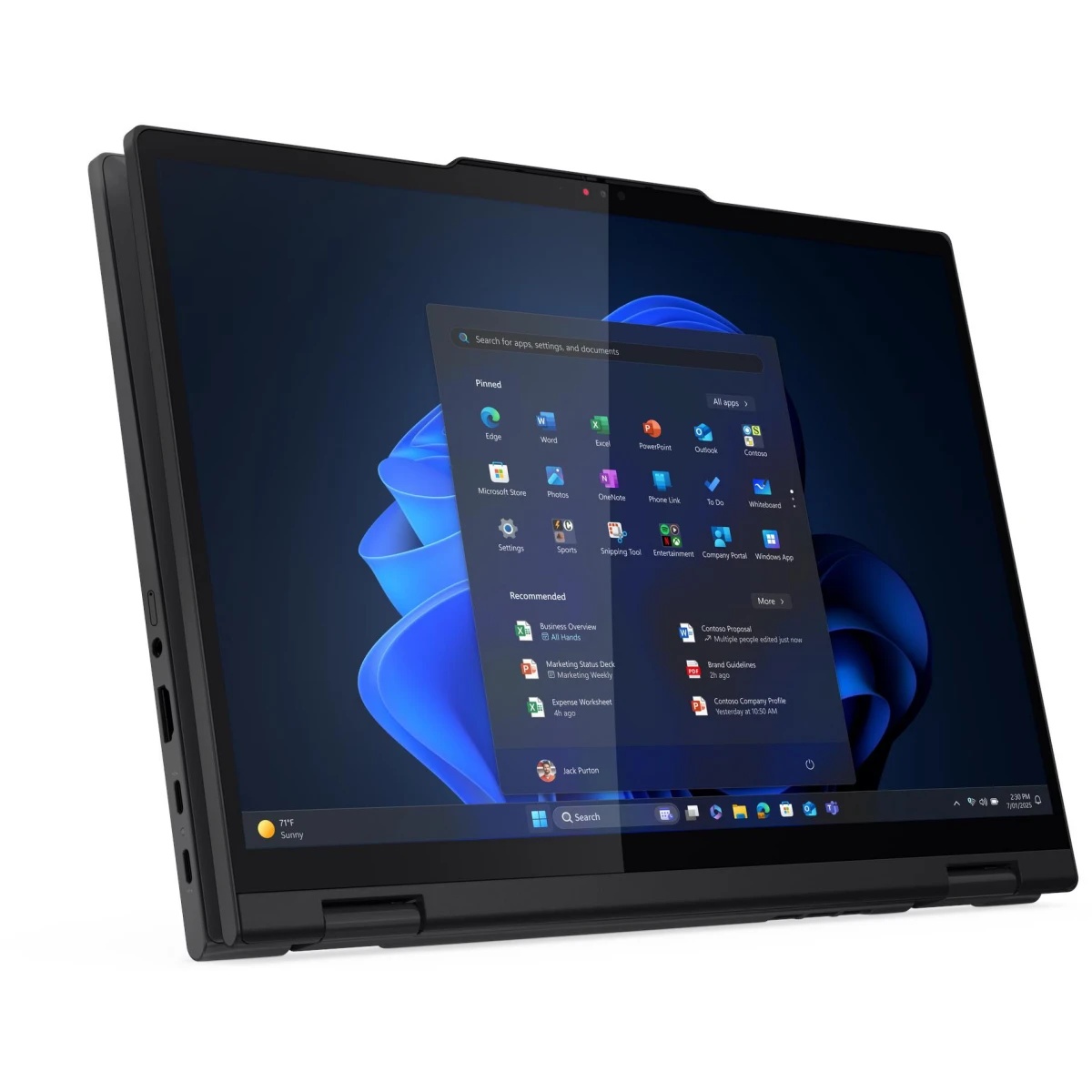 Ноутбук ThinkPad T14s 2-in-1, 14"(1920x1200)Touch, Ultra 7 255U, 16GB, 1TB SSD, Intel Graphics, Cam,