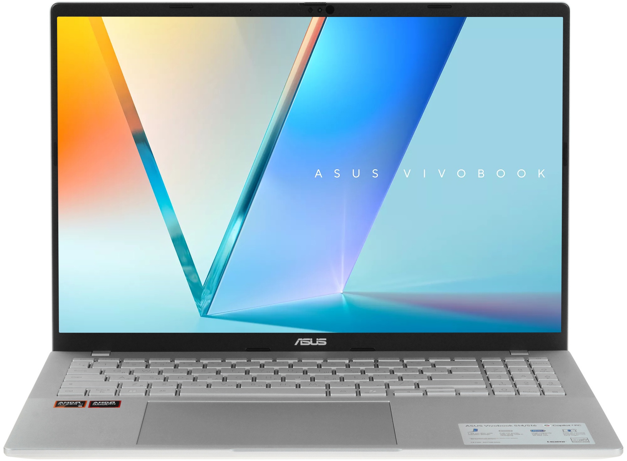 Ноутбук ASUS Vivobook S16 M3607KA-SH117/16"/IPS/AMD Ryzen AI 5 330/32GB/512GB SSD/AMD Radeon 820M/Бе
