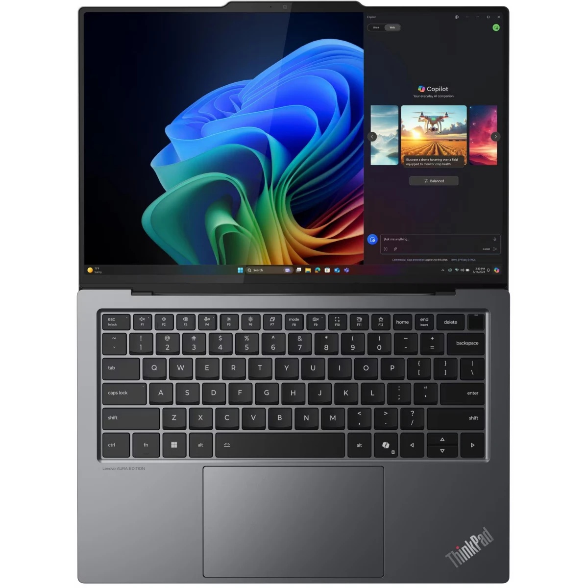 Ноутбук ThinkPad X9-14 Gen 1 Aura Edition 14" WUXGA (1920x1200) OLED 400N, Ultra 7 258V, 32GB LPDDR5