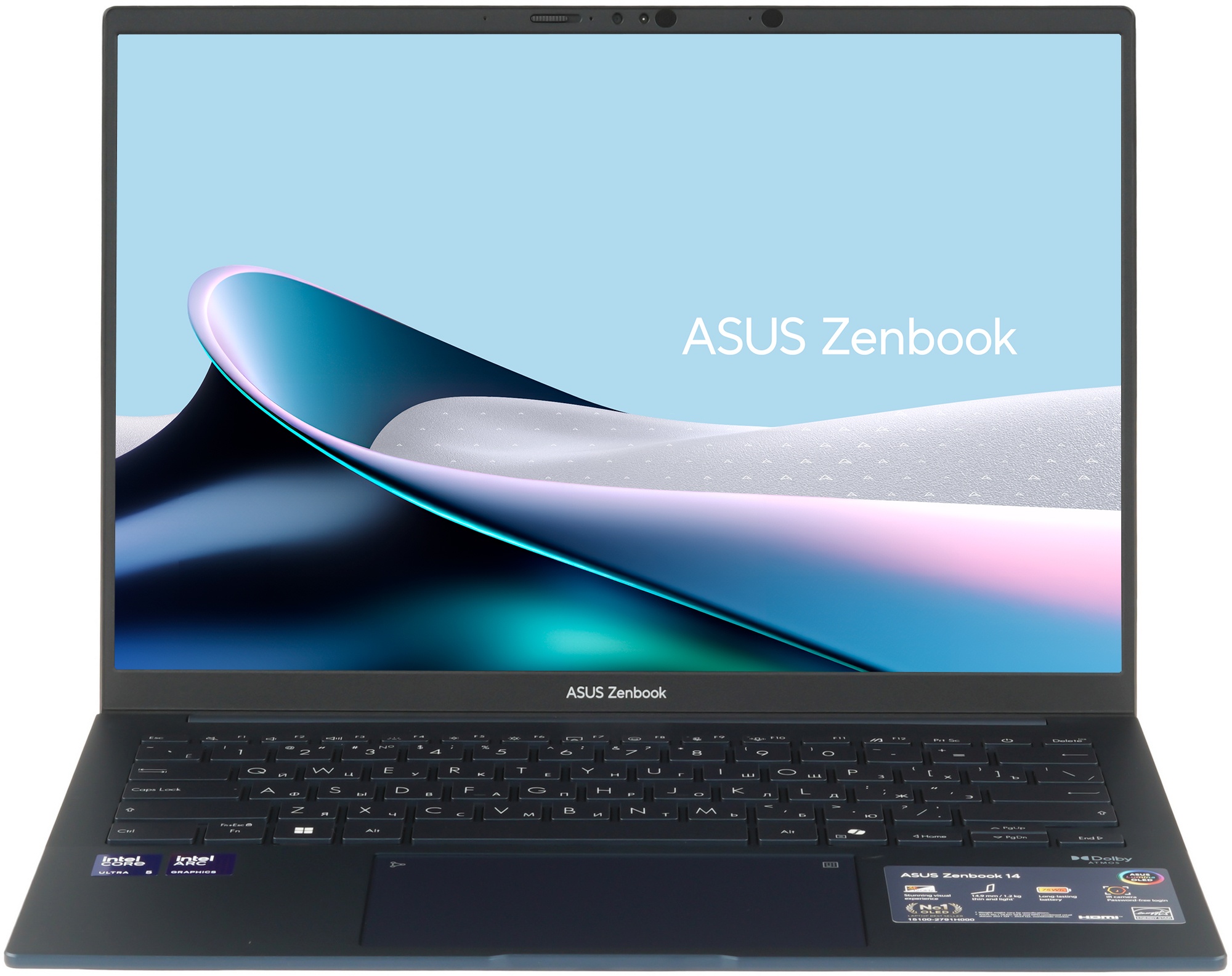 Ноутбук ASUS UX3405CA-ST1350/14"/OLED/Intel Core Ultra 5 225H/16Gb/512Gb SSD/Intel Arc graphics/DOS/