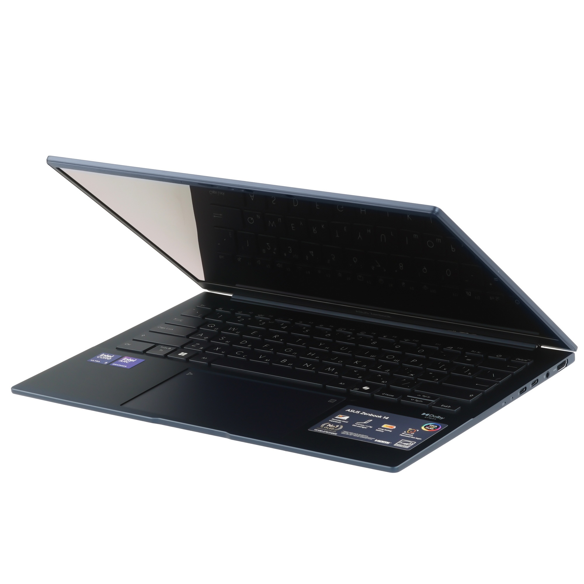 Ноутбук ASUS UX3405CA-ST1350/14"/OLED/Intel Core Ultra 5 225H/16Gb/512Gb SSD/Intel Arc graphics/DOS/