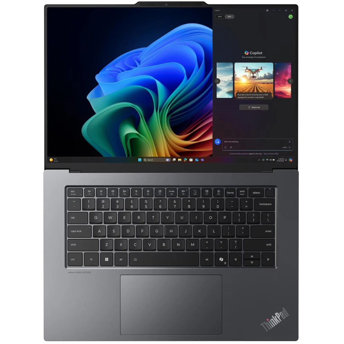 Ноутбук ThinkPad X9-15 Gen 1 Aura Edition 15.3" 2.8K (2880x1800) OLED 500N Touch, Ultra 7 258V, 32GB