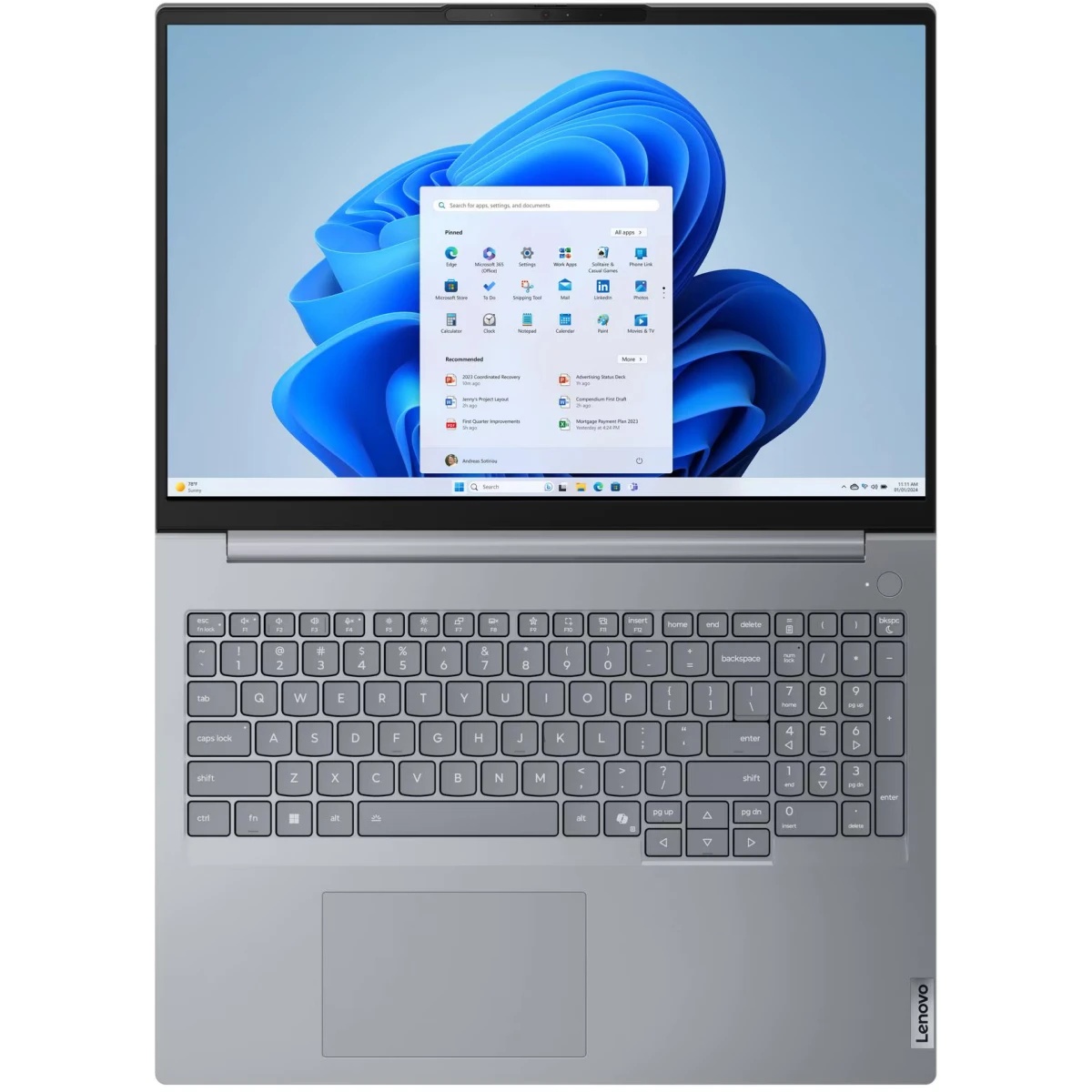 Ноутбук Lenovo Thinkbook 16 G9 IRL/16"/IPS/Intel Core 7 240H/32Gb/1Tb SSD/Intel Graphics/Windows 11