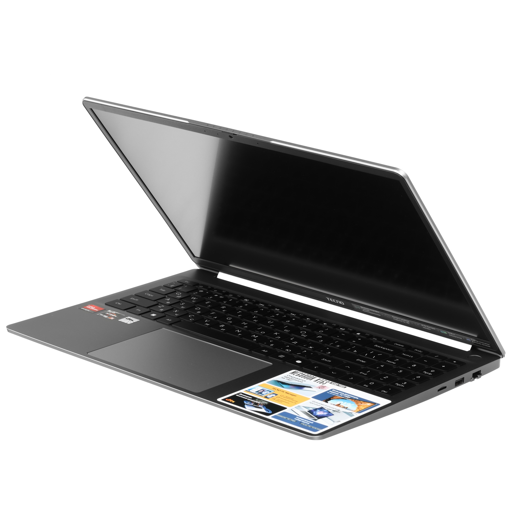Ноутбук Tecno MegaBook K16SFA/16"/IPS/AMD Ryzen 5 7535HS/8Gb/512Gb SSD/AMD Radeon 660M/Windows 11 Ho