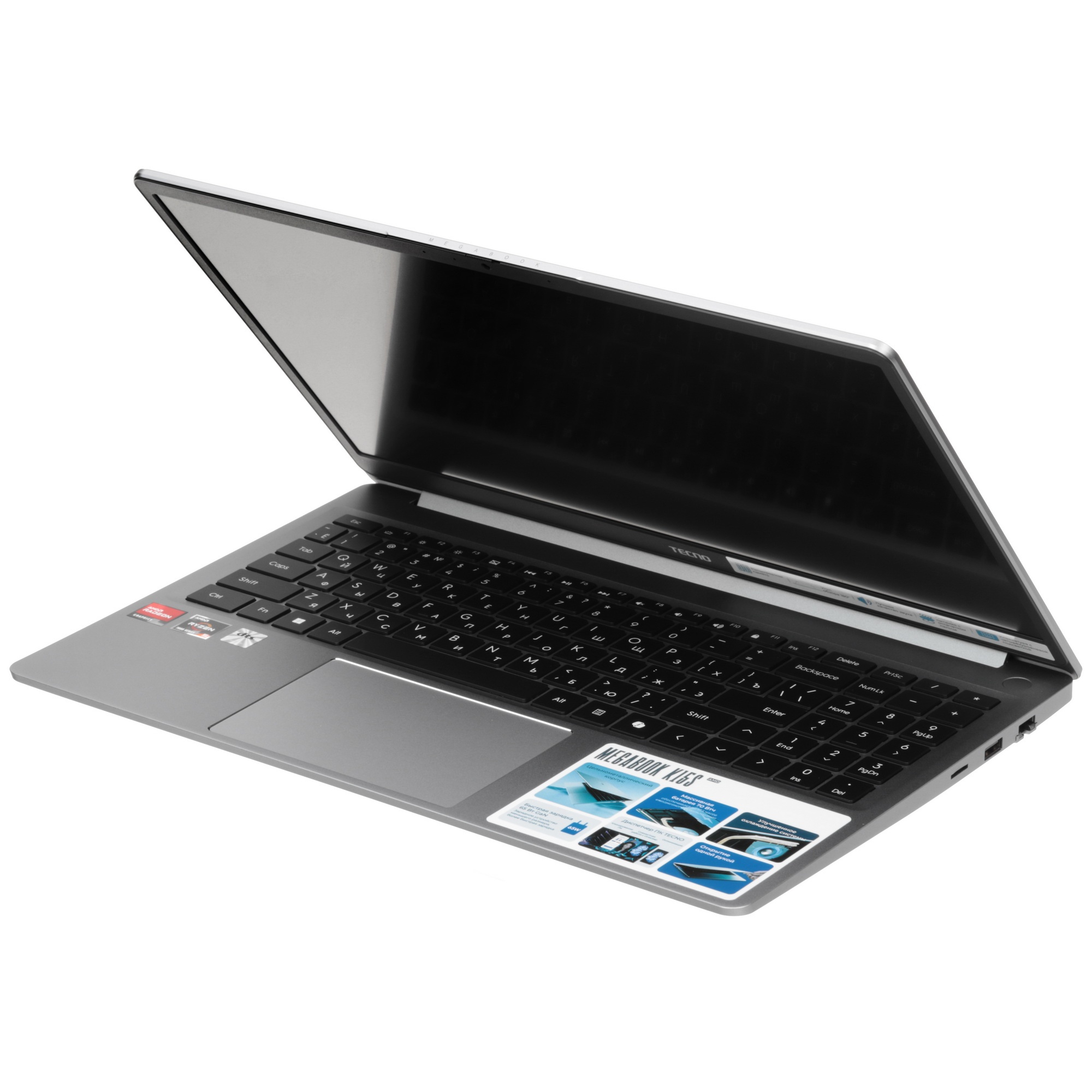 Ноутбук Tecno MegaBook K15SDA Ryzen 5 7430U 8Gb SSD512Gb AMD Radeon Graphics 15.6" IPS FHD (1920x108