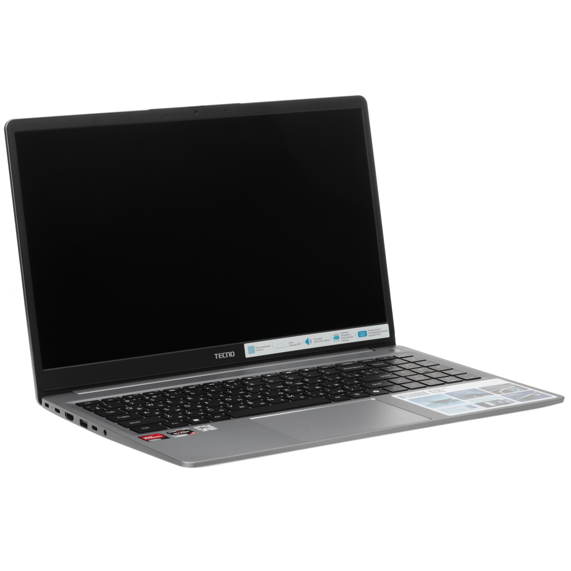 Ноутбук Tecno MegaBook K15SDA Ryzen 5 7430U 8Gb SSD512Gb AMD Radeon Graphics 15.6" IPS FHD (1920x108