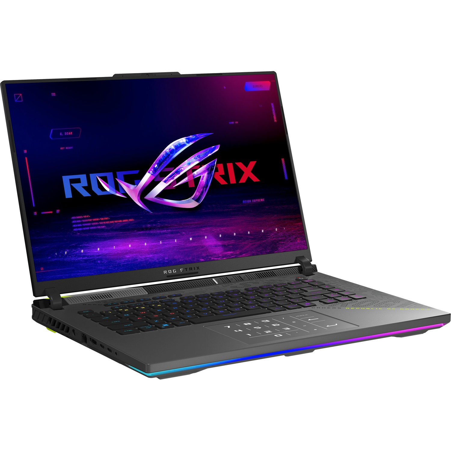 Ноутбук ASUS ROG Strix G16 G614PM-S5138/16"/IPS/AMD Ryzen 9 8940HX/16384Mb/512Gb SSD/nVidia GeForce
