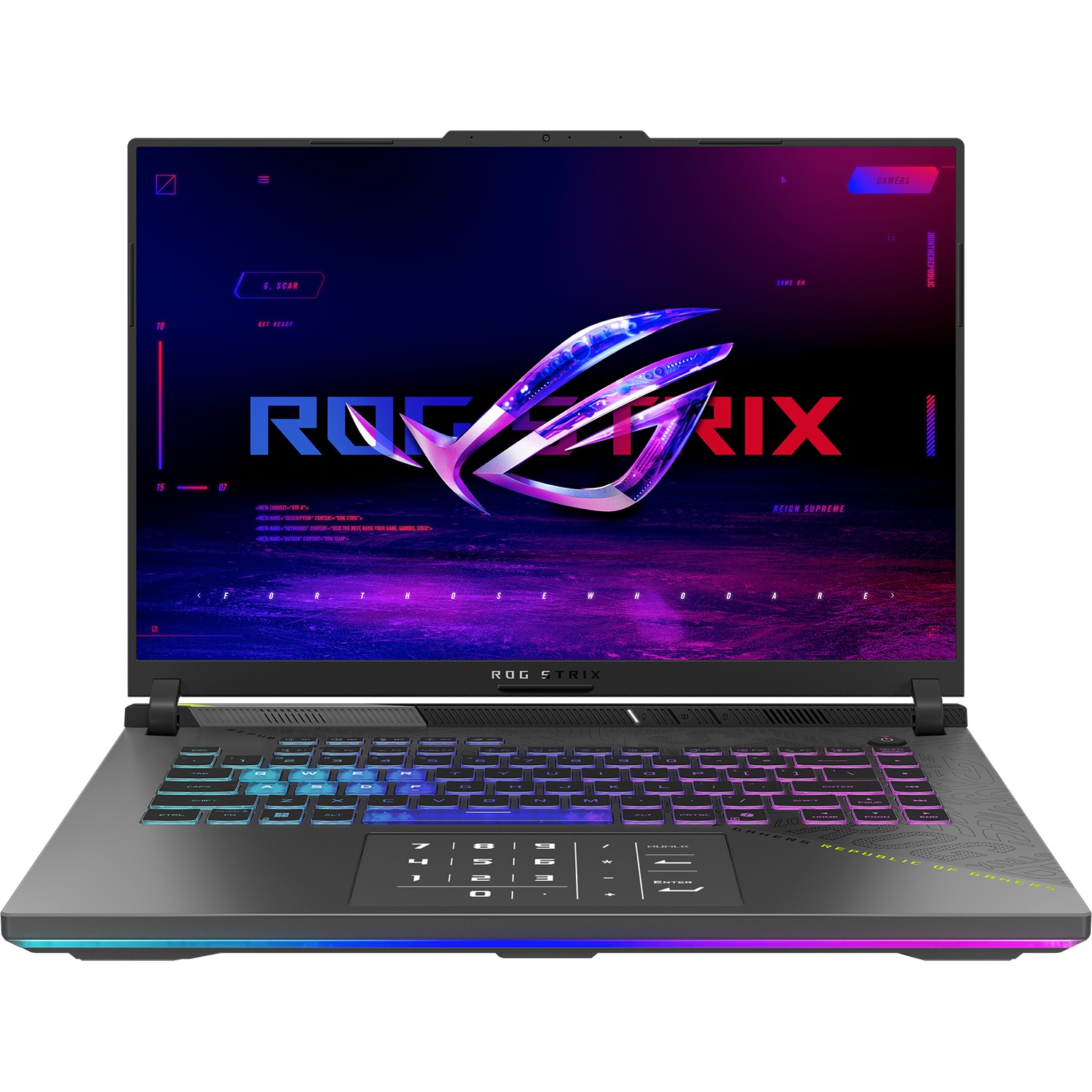 Ноутбук ASUS ROG Strix G16 G614PM-S5138/16"/IPS/AMD Ryzen 9 8940HX/16384Mb/512Gb SSD/nVidia GeForce
