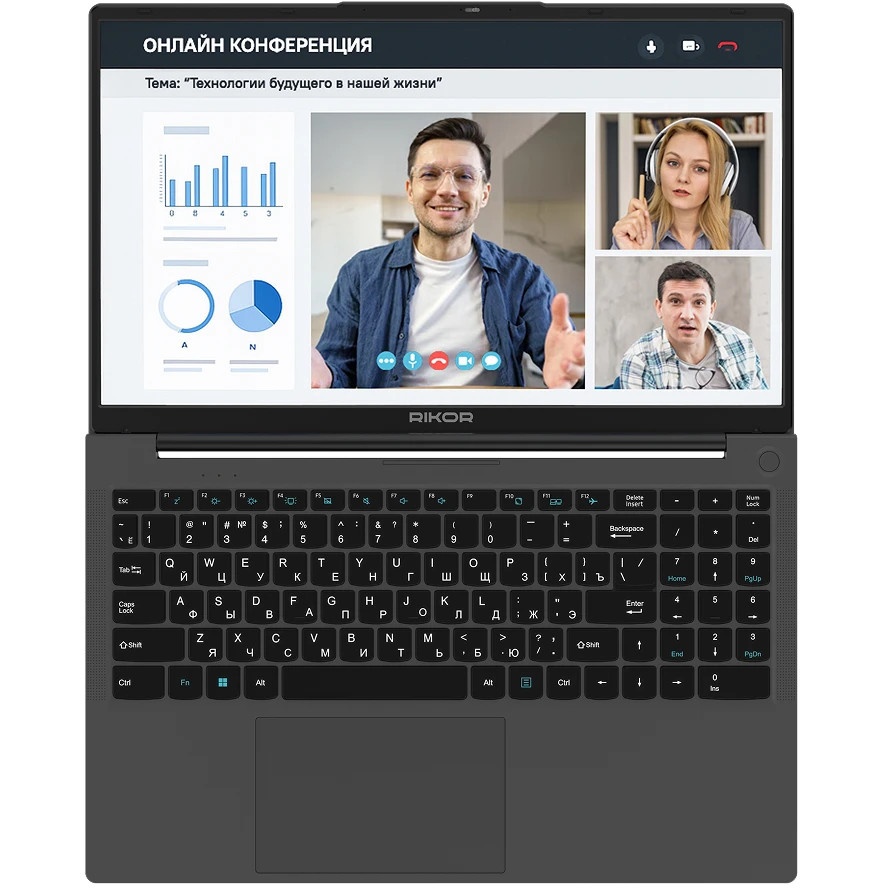 Ноутбук Rikor ARZ 103.1/15.6"/IPS/AMD Ryzen 5 5560U/16Gb/512Gb SSD/AMD Radeon Graphics/Windows 11 Pr