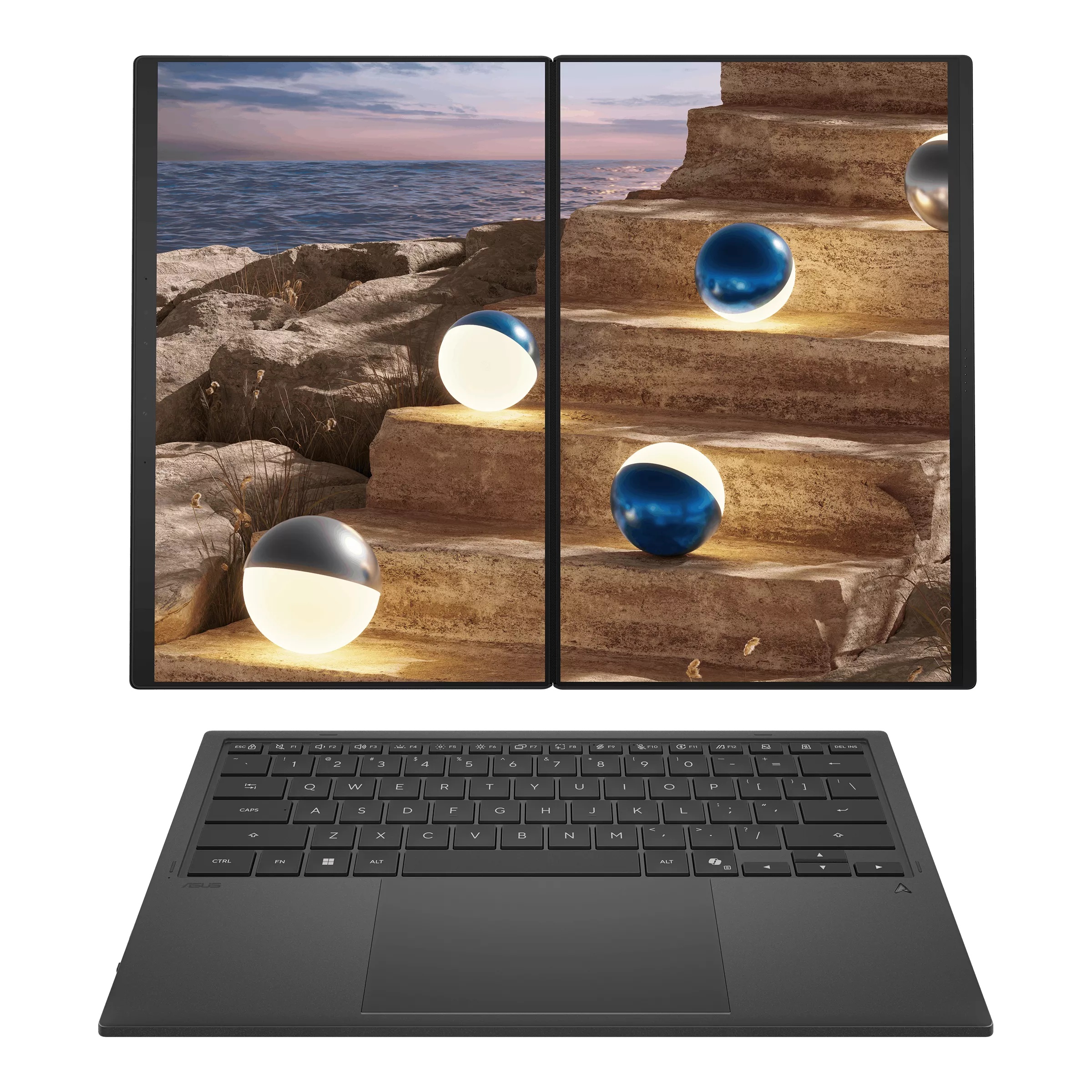 Ноутбук Asus ZenBook Duo UX8407AA-SN537X Core Ultra X9 378H 32Gb SSD2Tb Intel Arc B390 14" OLED Touc