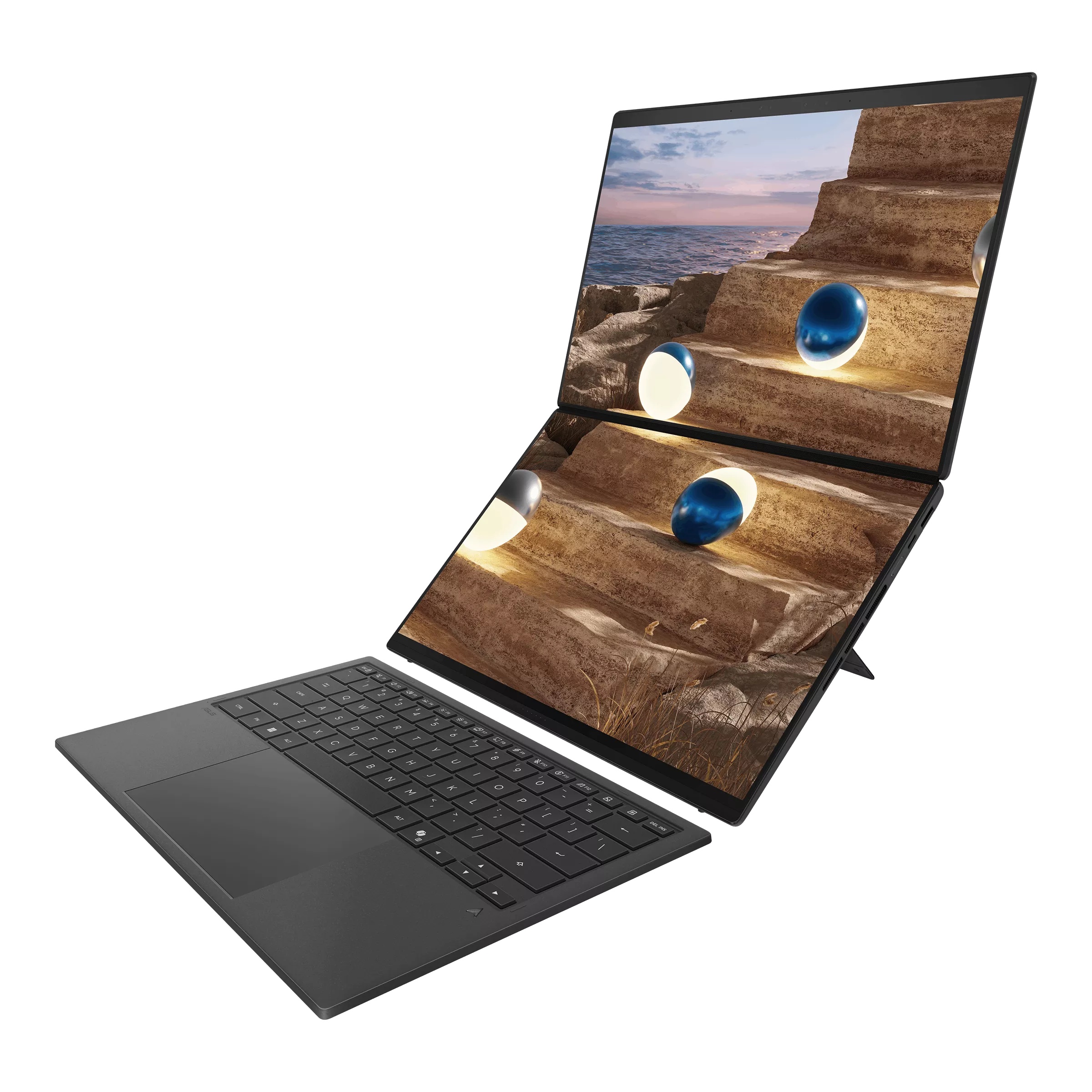 Ноутбук Asus ZenBook Duo UX8407AA-SN537X Core Ultra X9 378H 32Gb SSD2Tb Intel Arc B390 14" OLED Touc