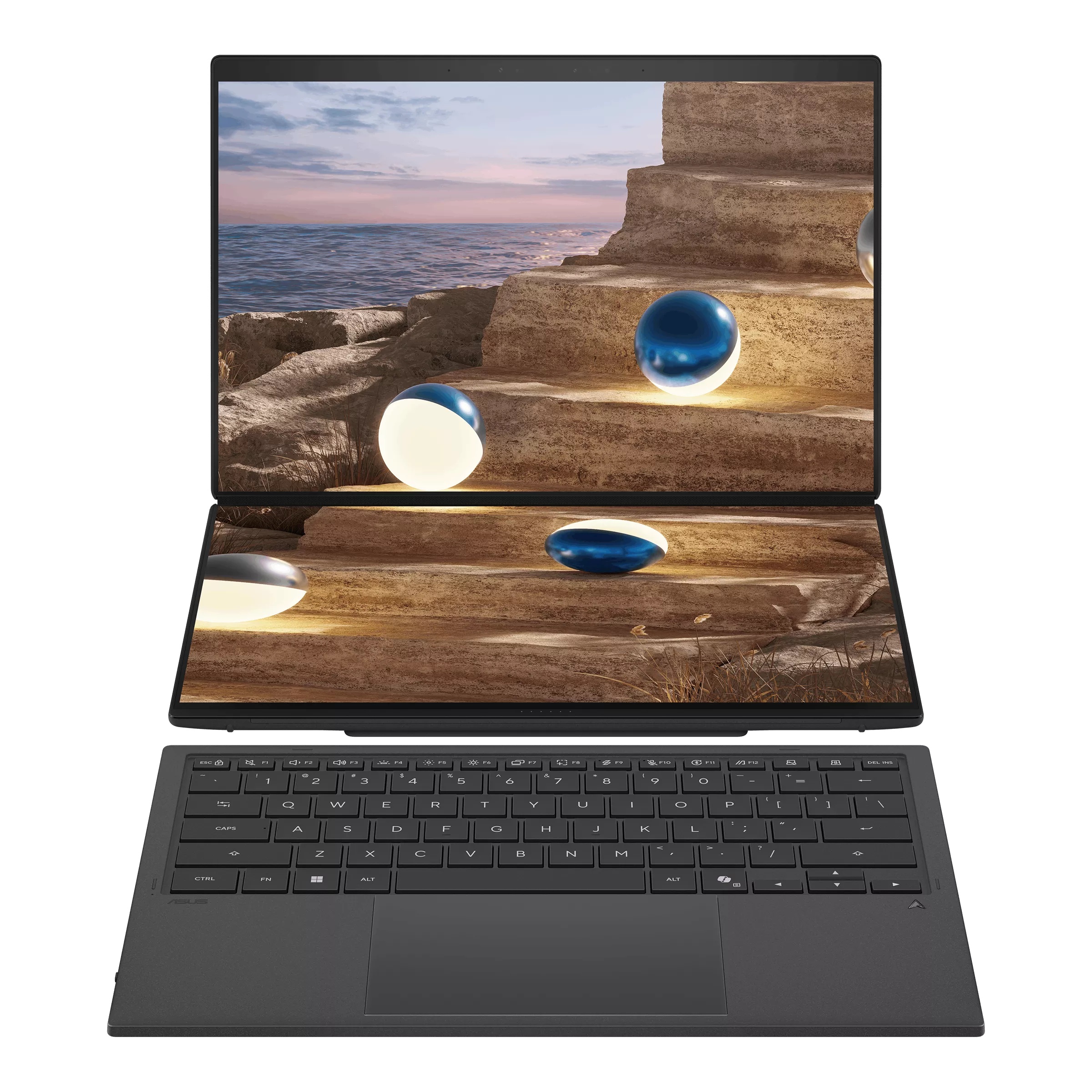 Ноутбук Asus ZenBook Duo UX8407AA-SN537X Core Ultra X9 378H 32Gb SSD2Tb Intel Arc B390 14" OLED Touc