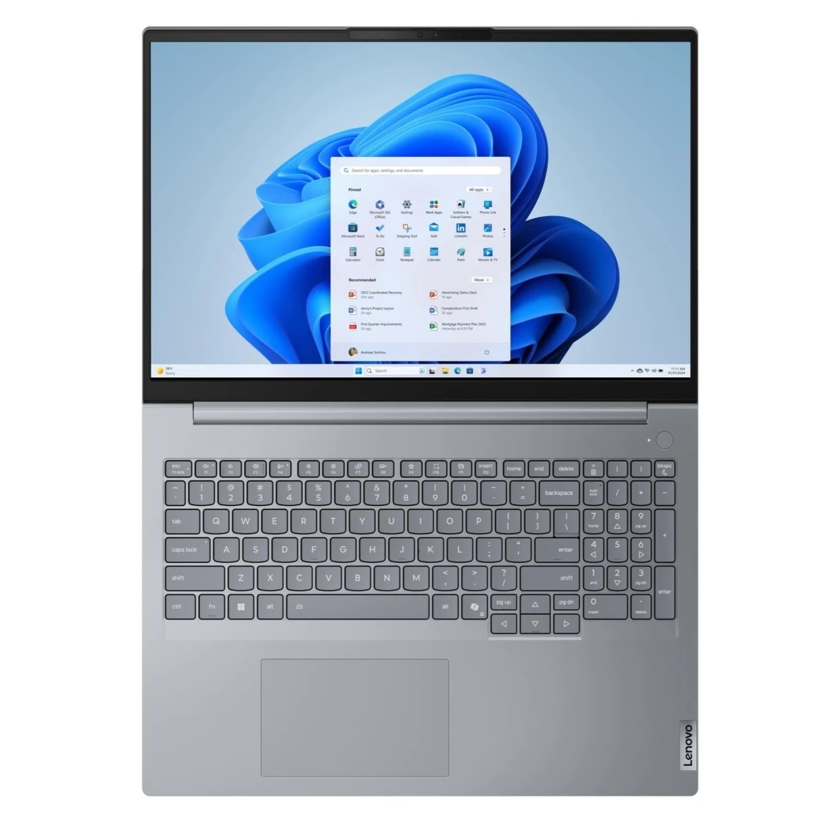 Ноутбук Lenovo ThinkBook 16 G8 IAL Arctic Grey (21SK007URT)