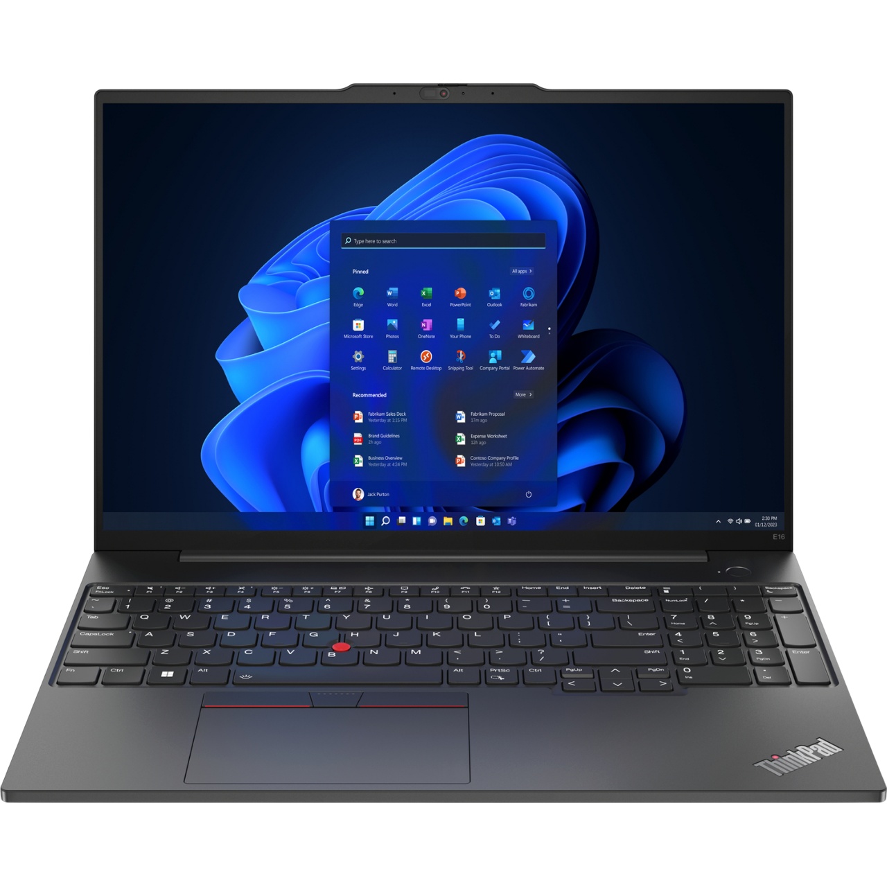 Ноутбук Lenovo ThinkPad E16 Gen 2/16"/IPS/AMD Ryzen 7 7735HS/16Gb/512Gb/SSD/AMD Radeon 680M/Без ОС/ч