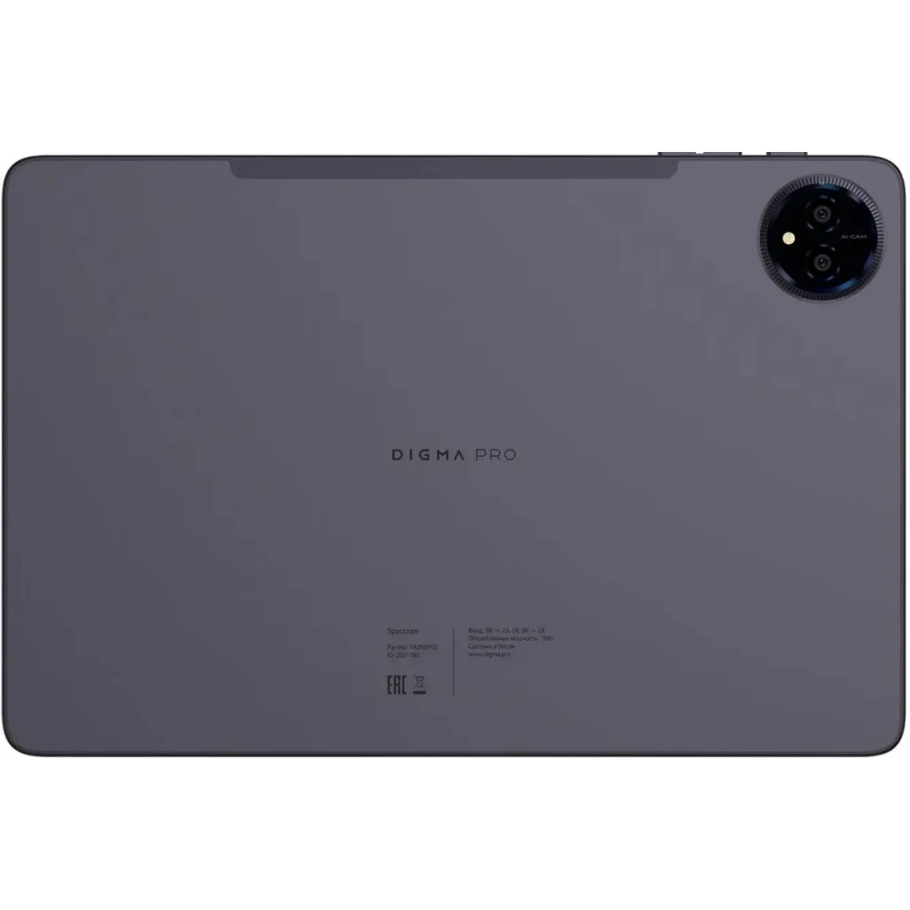 Планшет Digma Pro Spectrum T606 (1.6) 8C RAM6Gb ROM128Gb 10.1" IPS 800x1280 4G 2Sim Android 14 темно