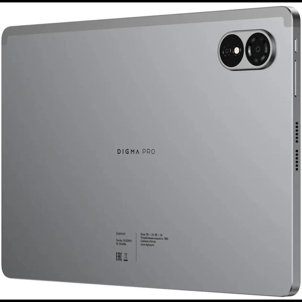 Планшет Digma Pro Quantum T606 (1.6) 8C RAM6Gb ROM128Gb 11" In-Cell 1280x800 4G 2Sim Android 14 серы