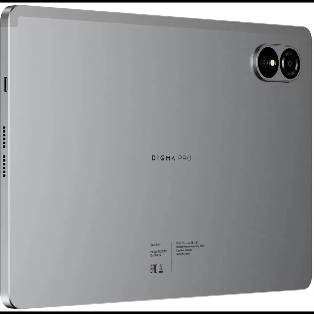 Планшет Digma Pro Quantum T606 (1.6) 8C RAM6Gb ROM128Gb 11" In-Cell 1280x800 4G 2Sim Android 14 серы