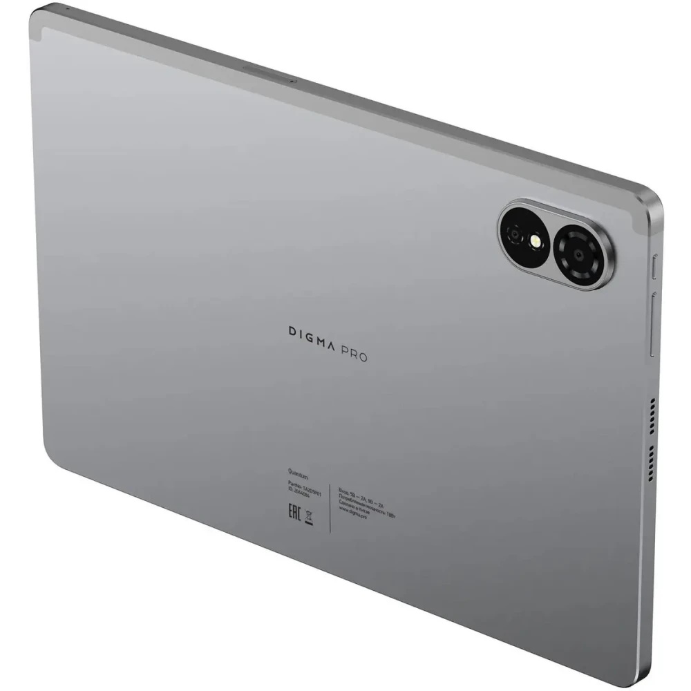 Планшет Digma Pro Quantum T606 (1.6) 8C RAM6Gb ROM128Gb 11" In-Cell 1280x800 4G 2Sim Android 14 серы