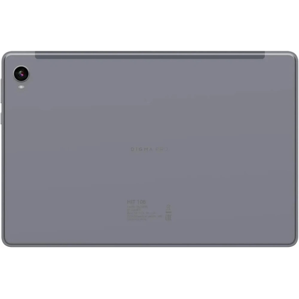 Планшет Digma Pro HIT 106 T606 (1.6) 8C RAM6Gb ROM128Gb 10.1" IPS 1920x1200 4G 2Sim Android 13 серый