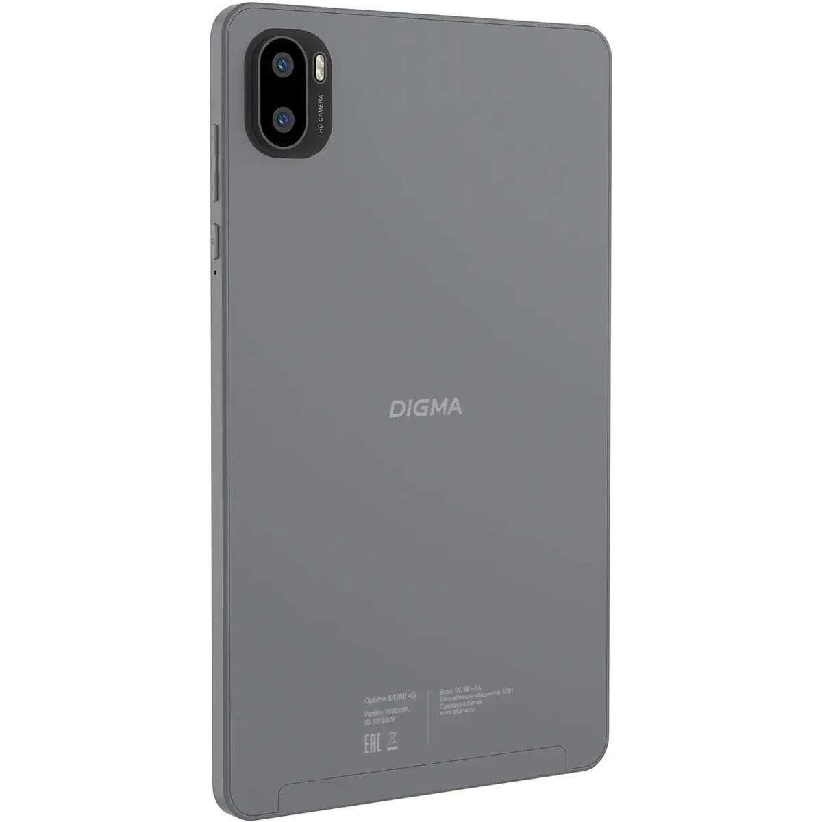 Планшет Digma Optima 8430E 4G T606 (1.6) RAM4Gb ROM64Gb 8" IPS 1280x800 4G 1Sim Android 14 серый 5Mp