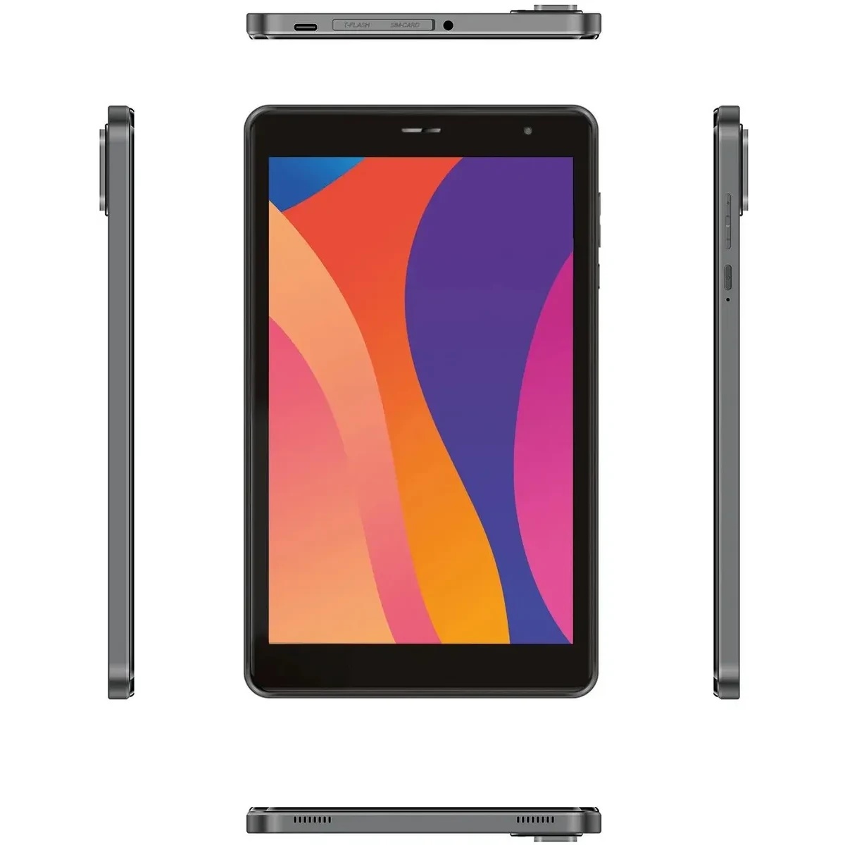 Планшет Digma Optima 8430E 4G T606 (1.6) RAM4Gb ROM64Gb 8" IPS 1280x800 4G 1Sim Android 14 серый 5Mp