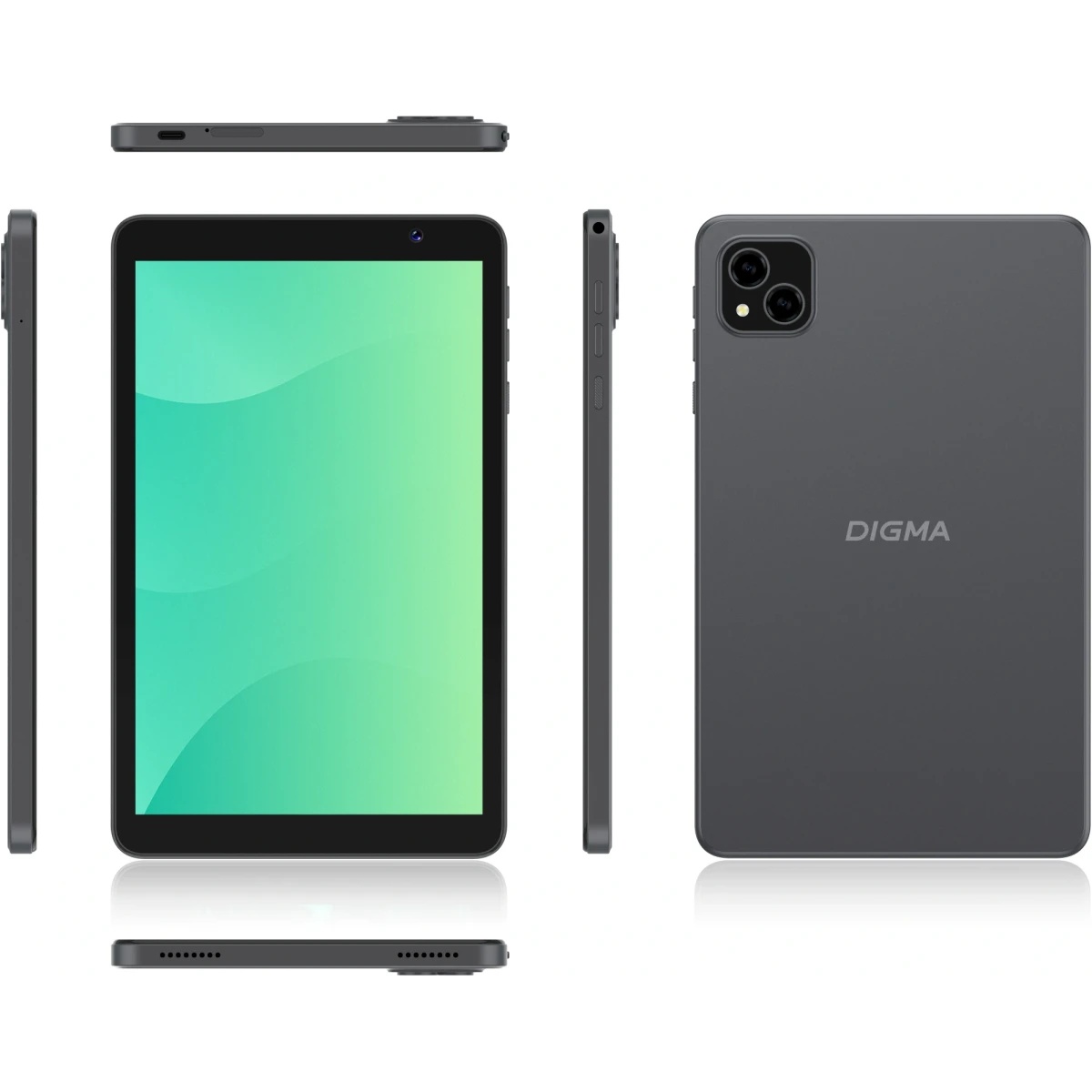 Планшет Digma G8 SC9863A (1.6) 8C RAM3Gb ROM32Gb 8" IPS 1280x800 4G Android 15 Go темно-серый 5Mpix