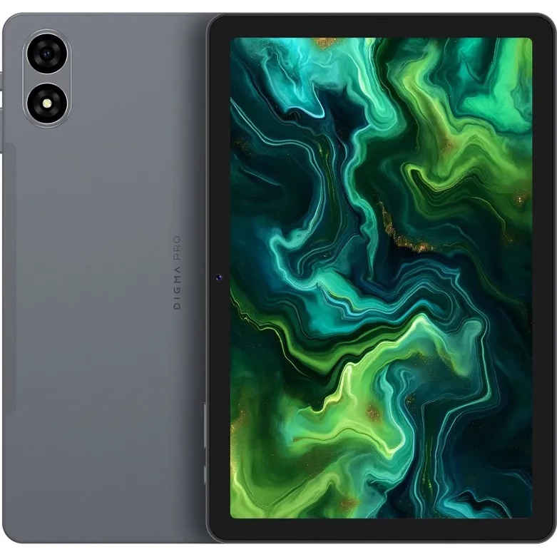 Планшет Digma Pro Zoom II 10.1", 8Gb, 256Gb, 4G, Wi-Fi, Android 15, темно-серый