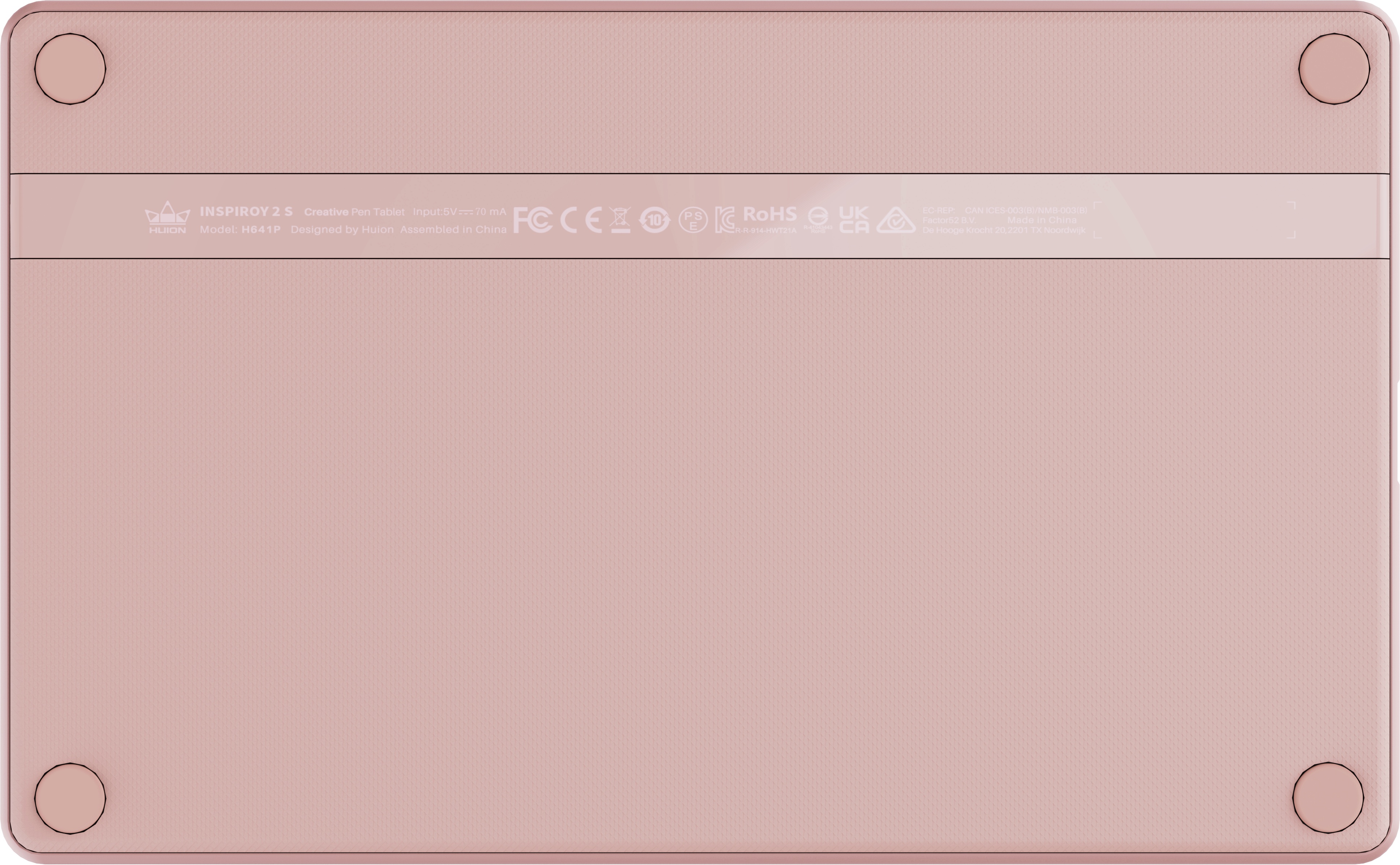 Графический планшет Huion INSPIROY 2 S H641P Pink