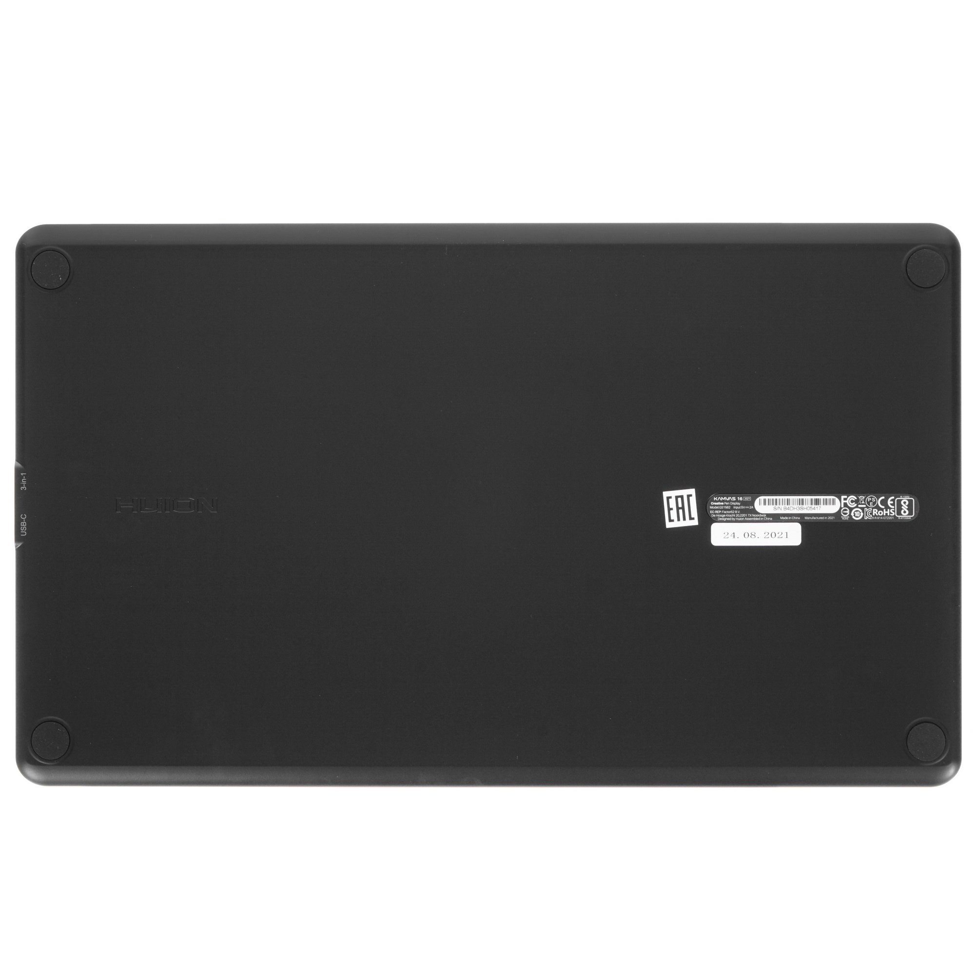 Интерактивный дисплей Сенсорный монитор Huion KAMVAS 16 (2021) Black