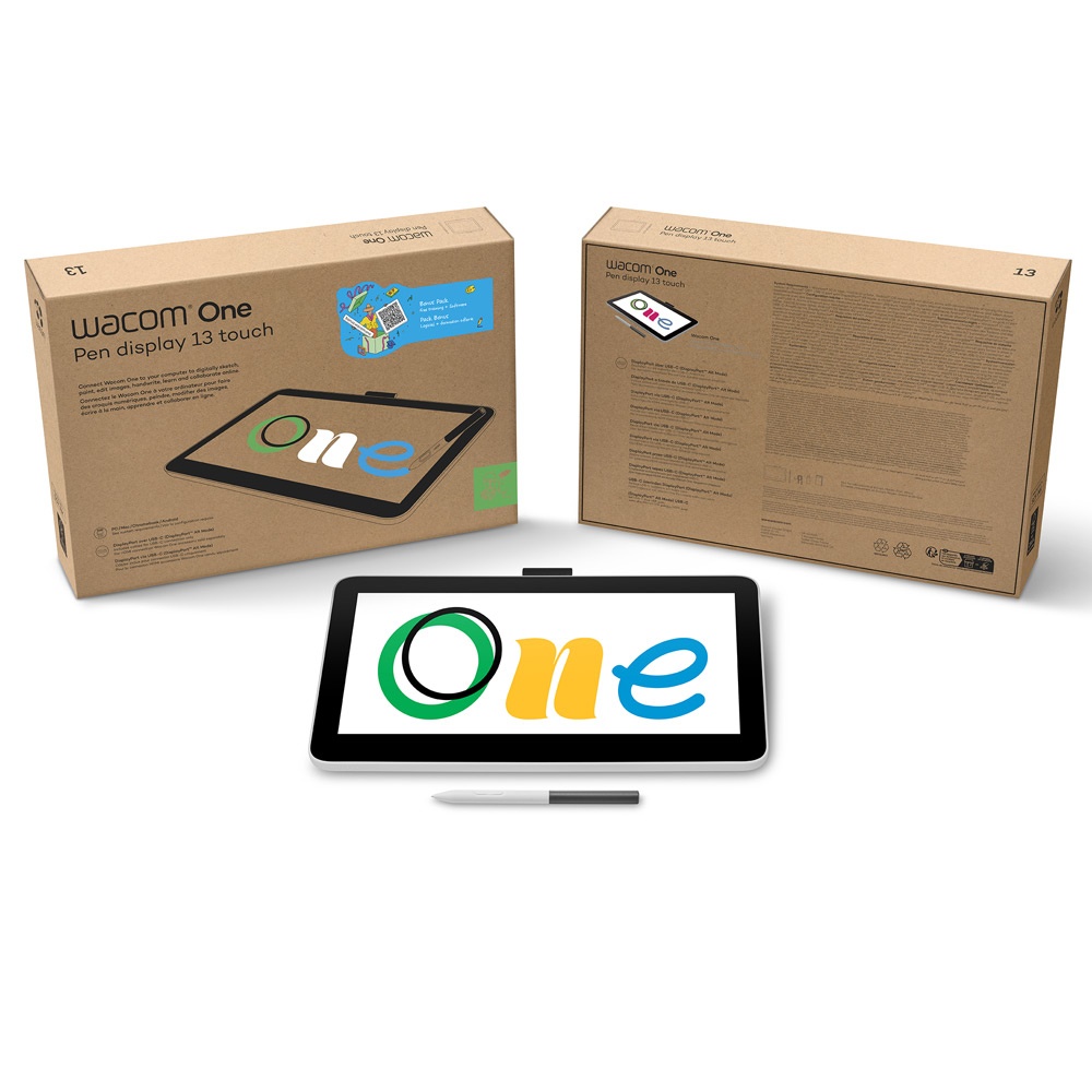 Интерактивный дисплей Wacom One 13 touch черный DTH134W0B