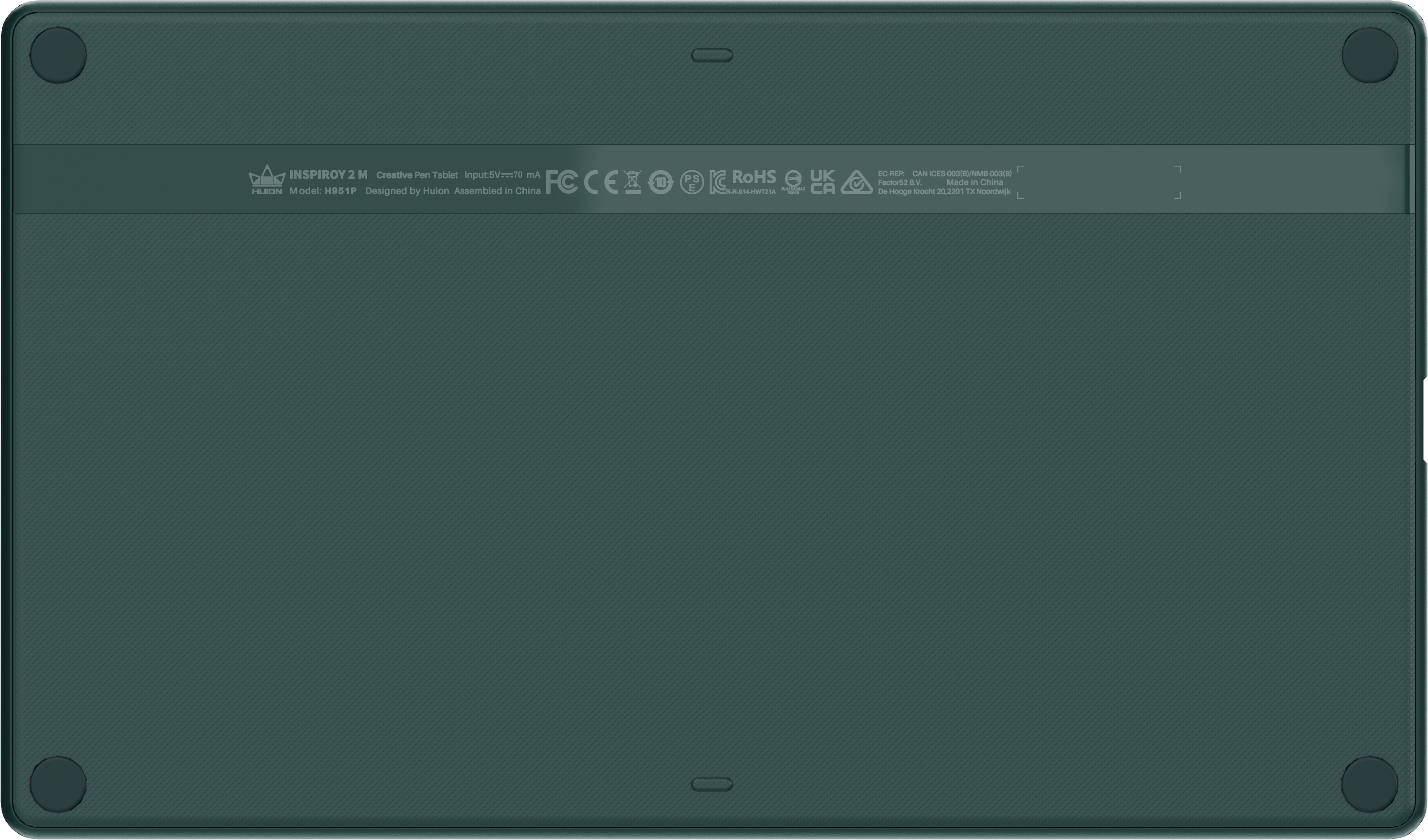 Графический планшет Huion INSPIROY 2 M H951P Green