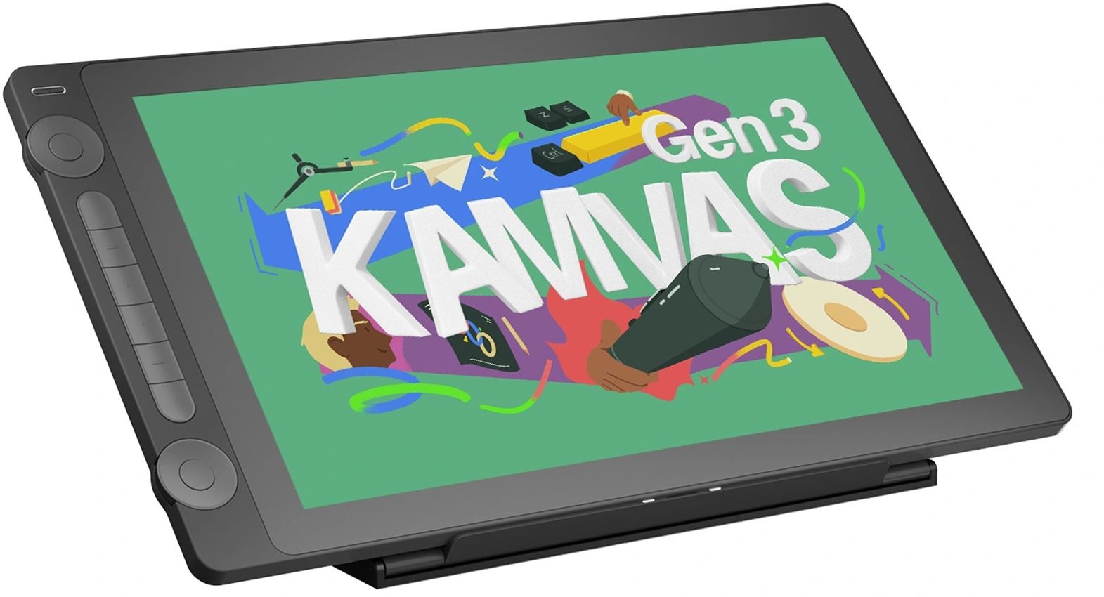 Интерактивный дисплей/ Сенсорный монитор Huion KAMVAS 16 Gen 3 черный