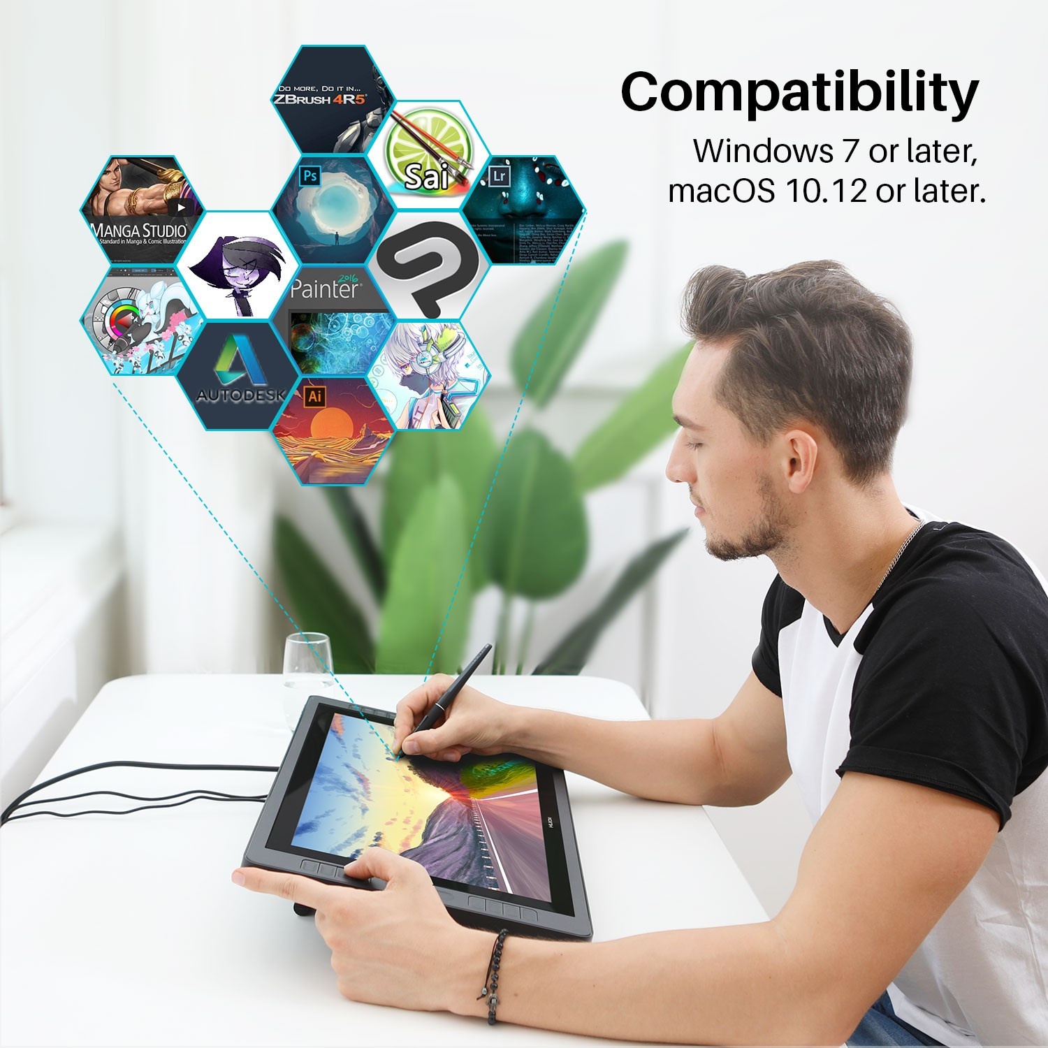Интерактивный дисплей Huion KAMVAS Pro 20