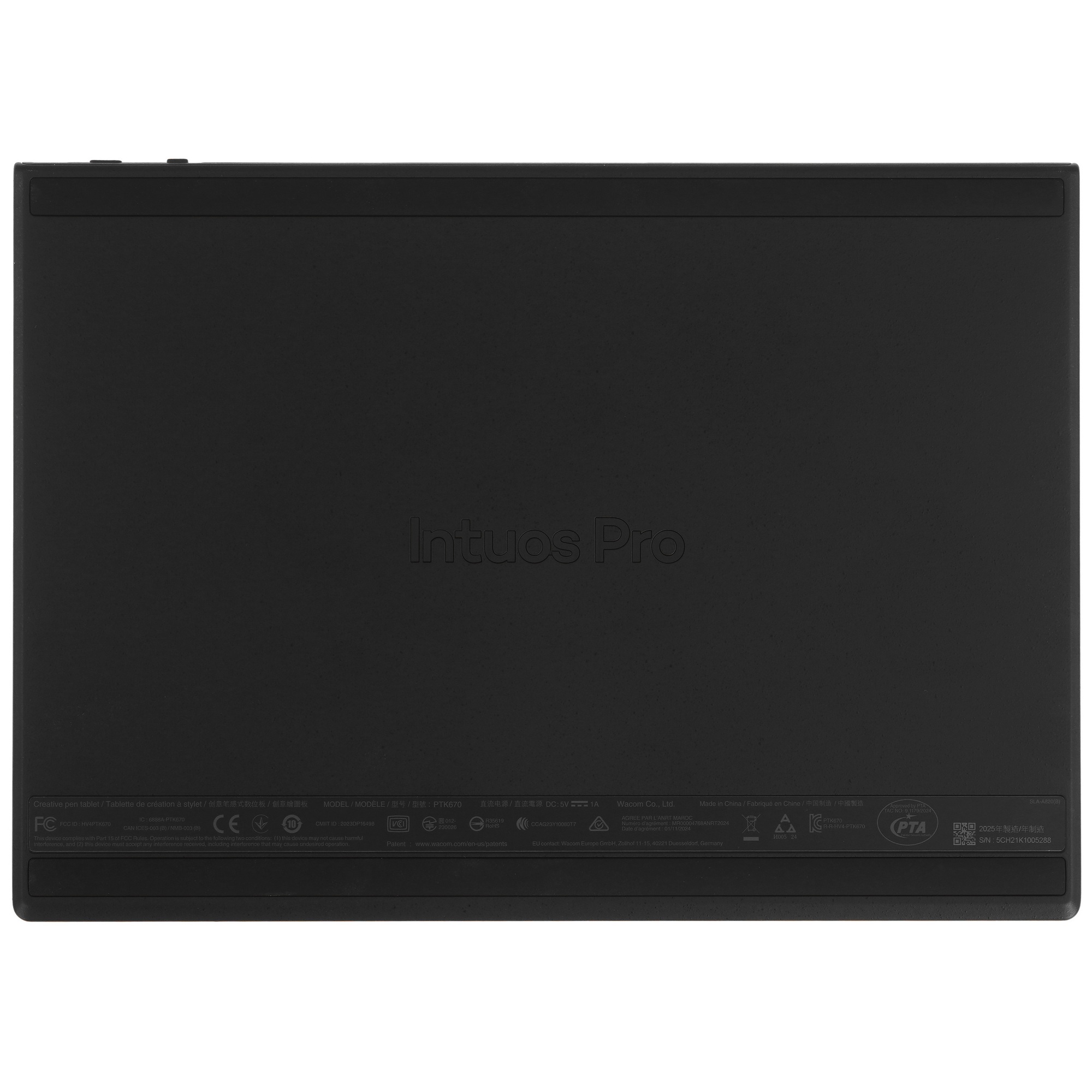 Графический планшет Wacom Intuos Pro PTK470K0B USB Type-C черный