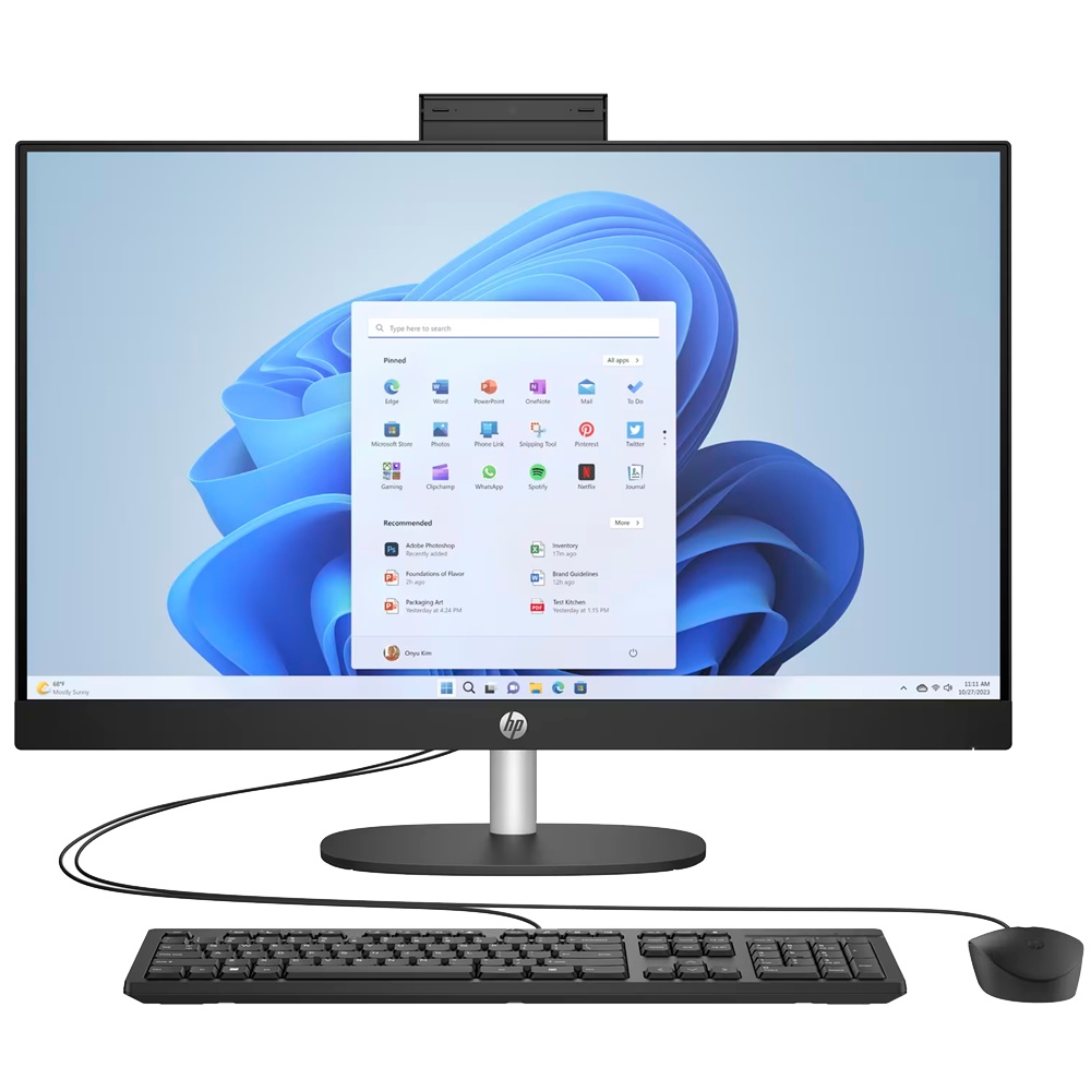 Моноблок HP All-in-One 24-cr1007nh   23.8"(1920x1080 IPS)/Touch/Intel Core Ultra 5 125H(1.4Ghz)/1638